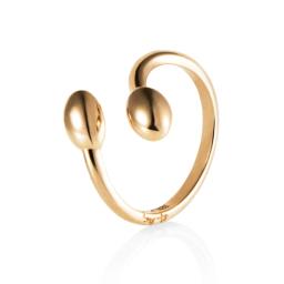Love Bead Twin Ring - Gold