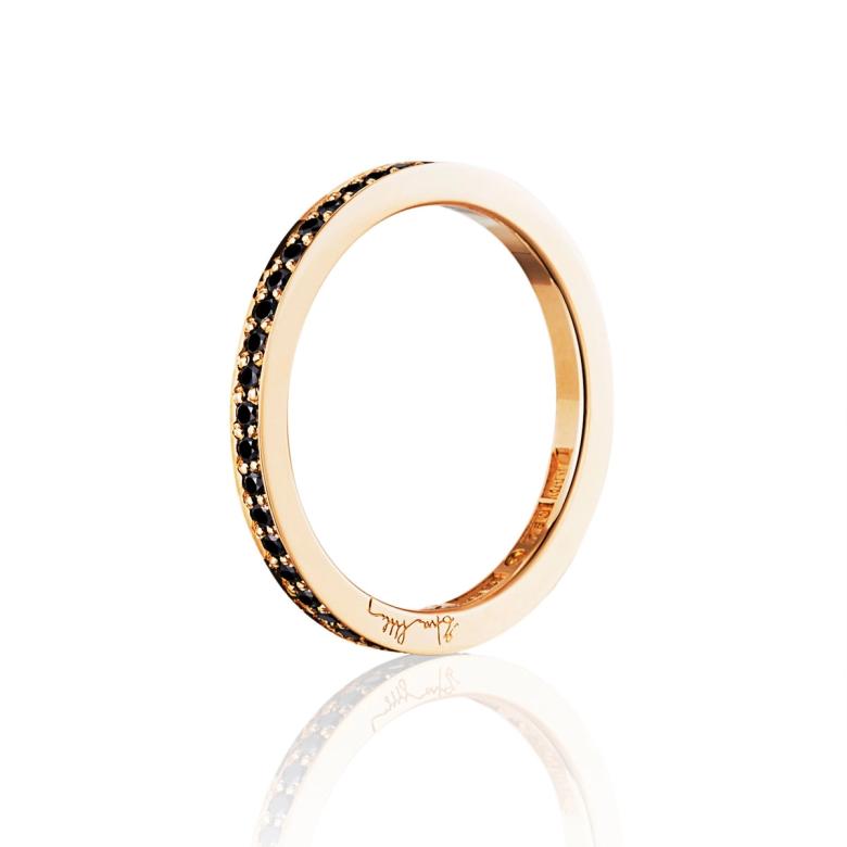 Signature & Black Stars Thin Ring