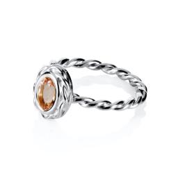 Wrapped Colour Ring - Morganite