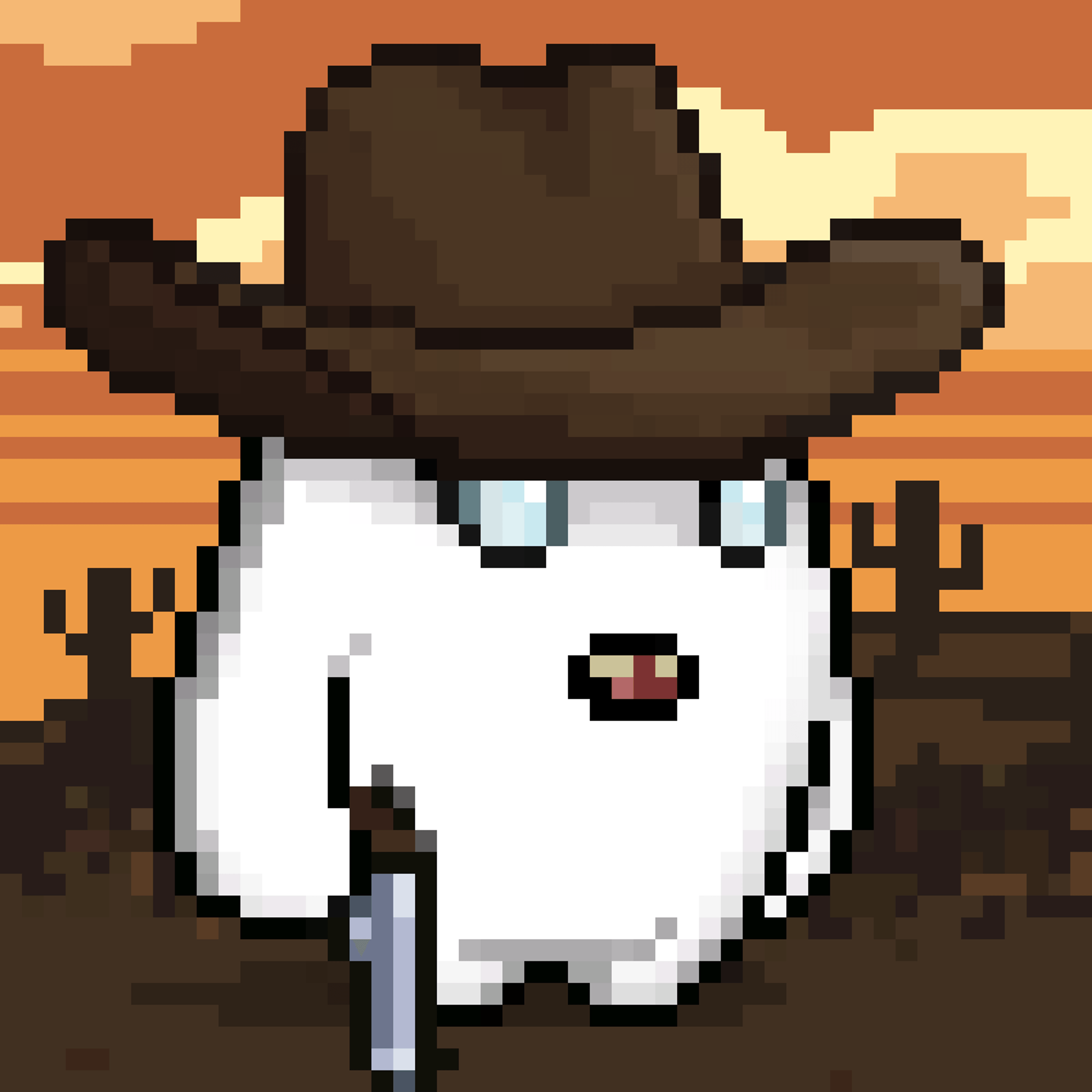 Norbert one-of-one artwork: Norbert/2 Legendarys/Wyatt Derp.gif.
