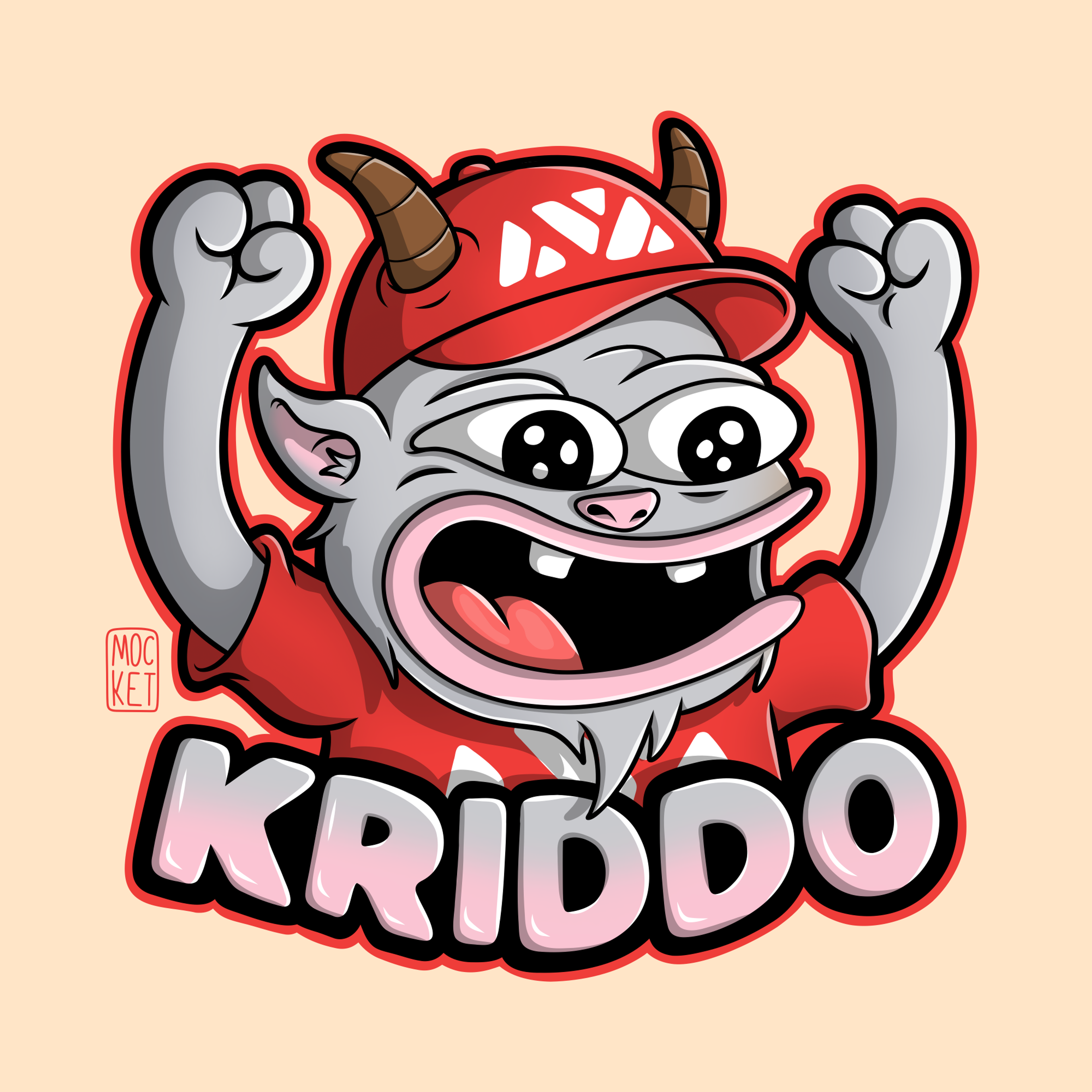 Kribbo character illustration.