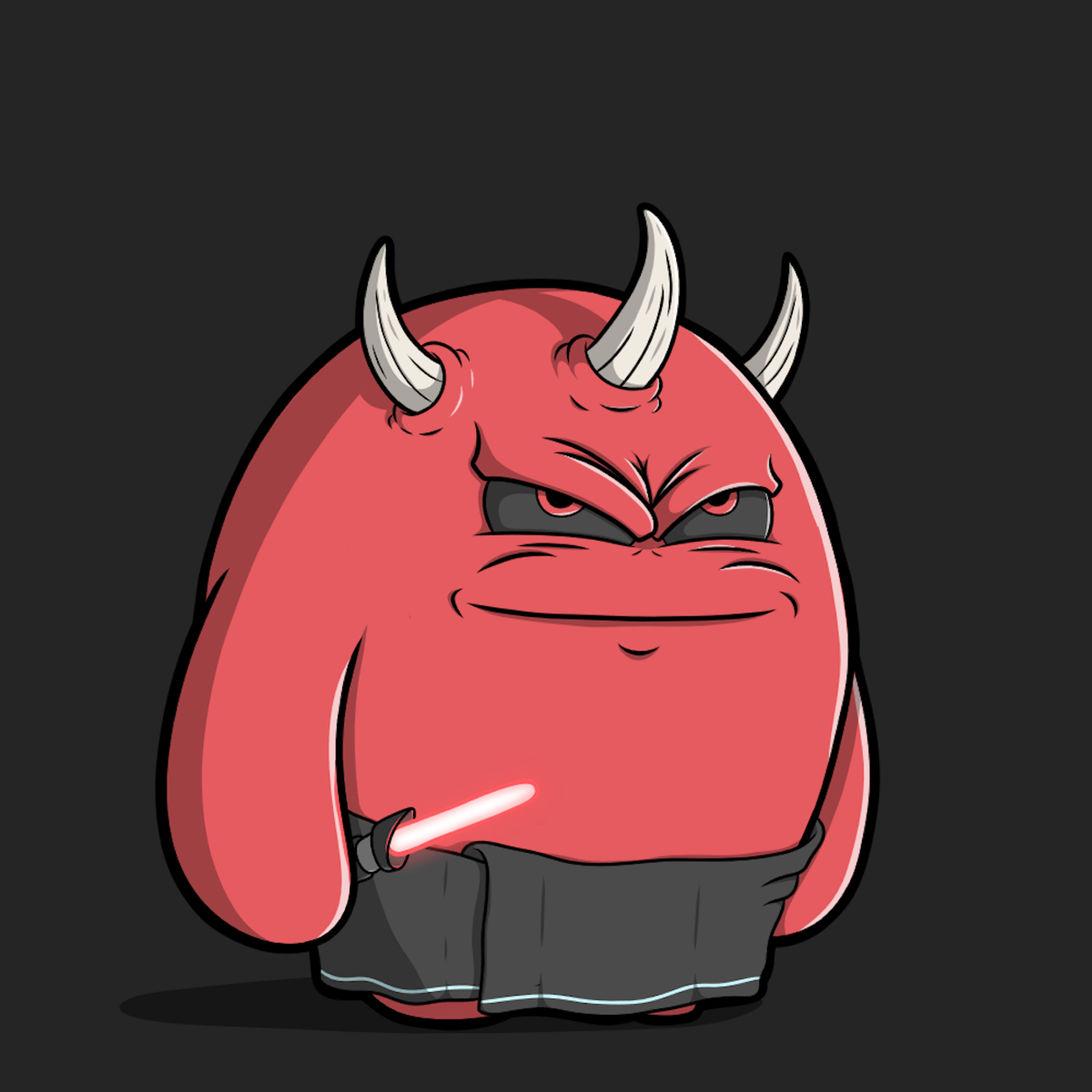 Norbert one-of-one artwork: Norbert/2 Legendarys/shower vader guy.png.