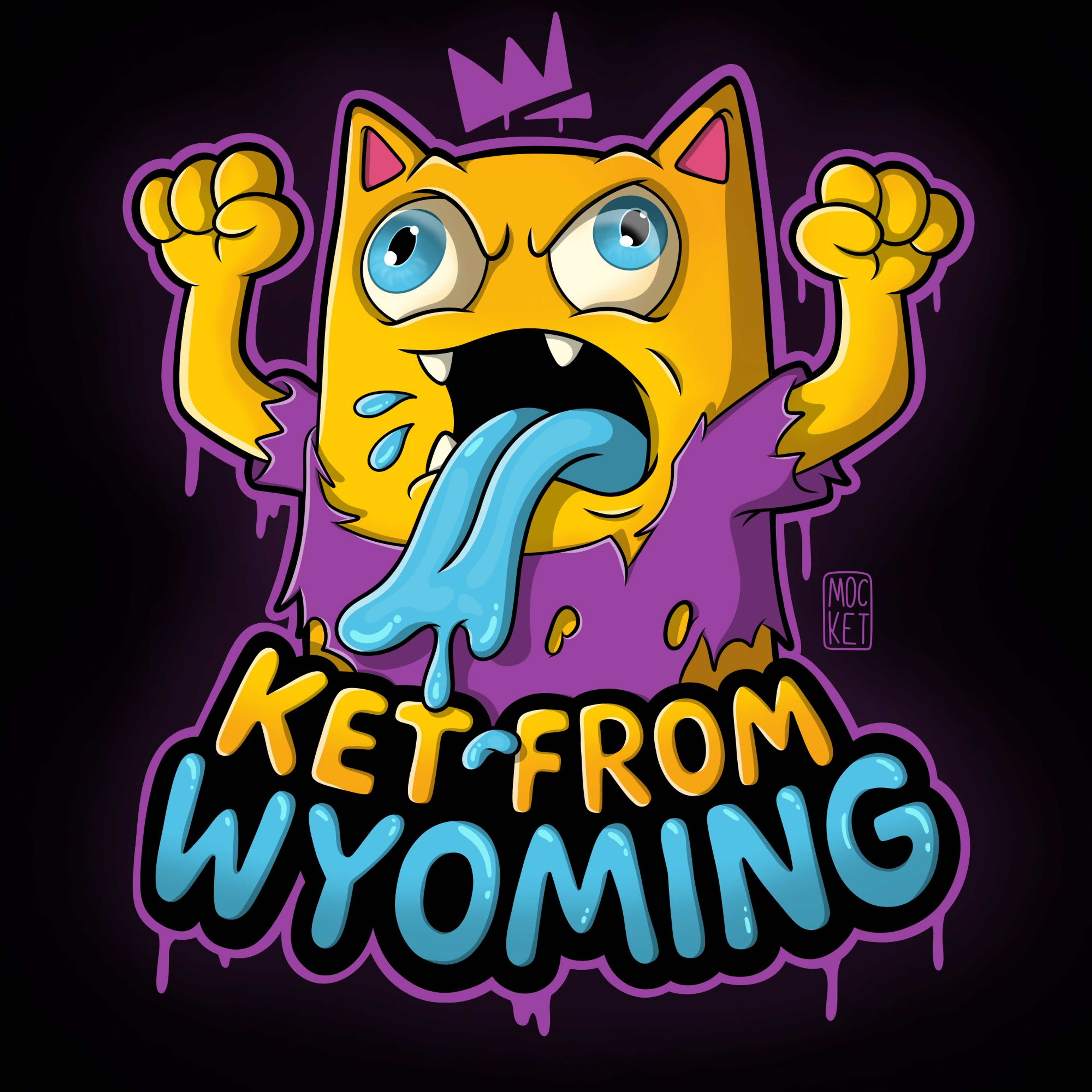 Ket from Wyoming character illustration.
