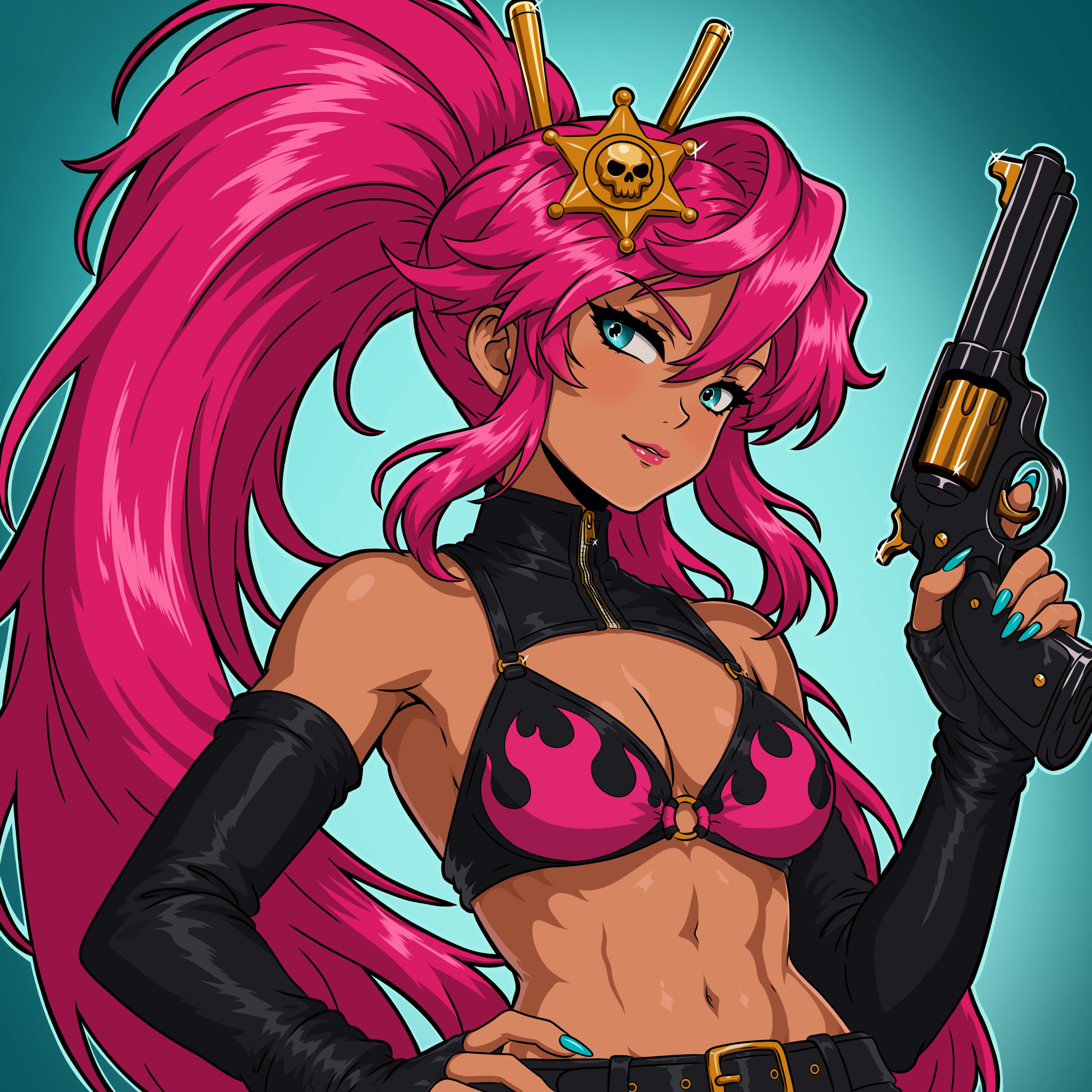 Harlots one-of-one artwork: Sheriff Vicky.