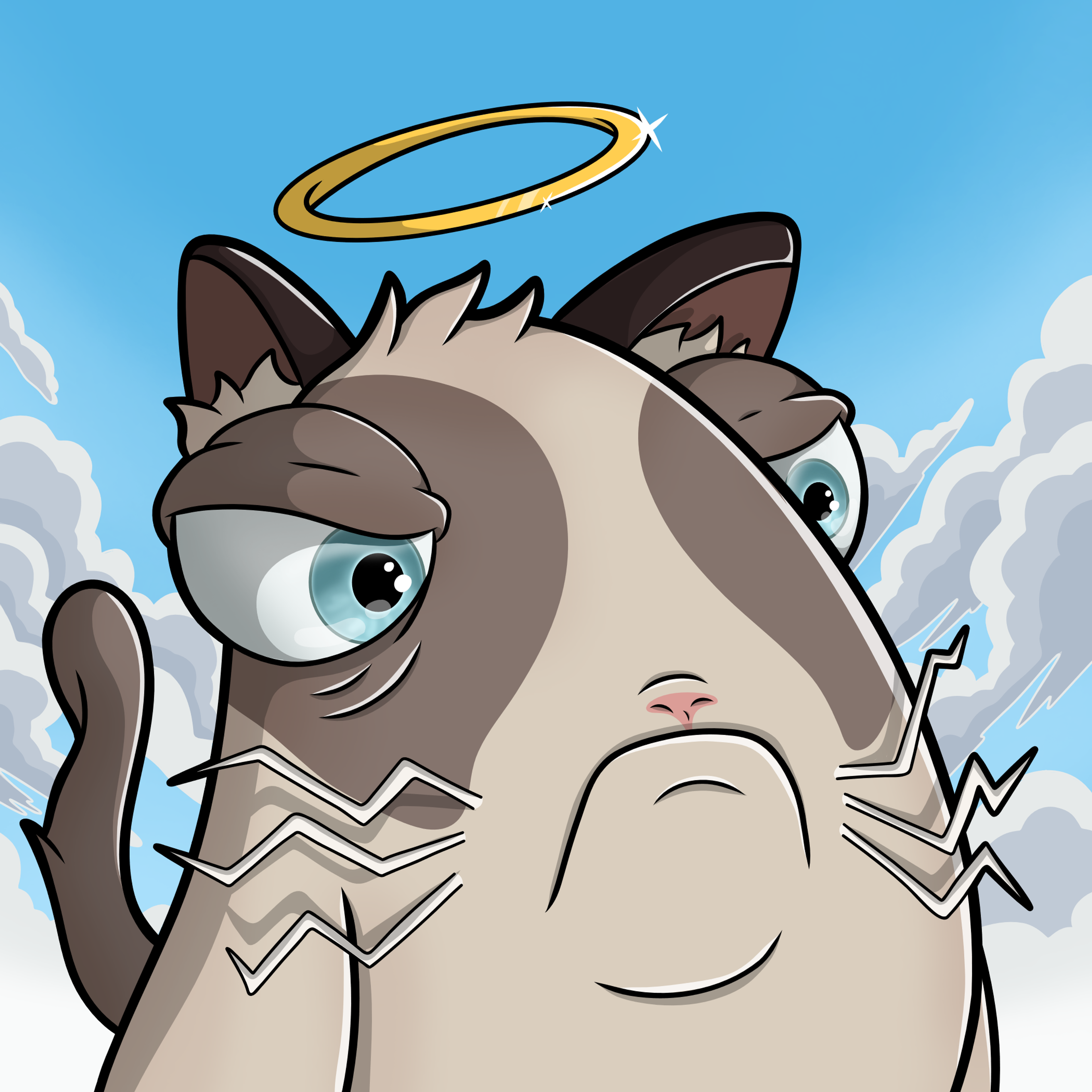 Grumpy Blork one-of-one Blork artwork