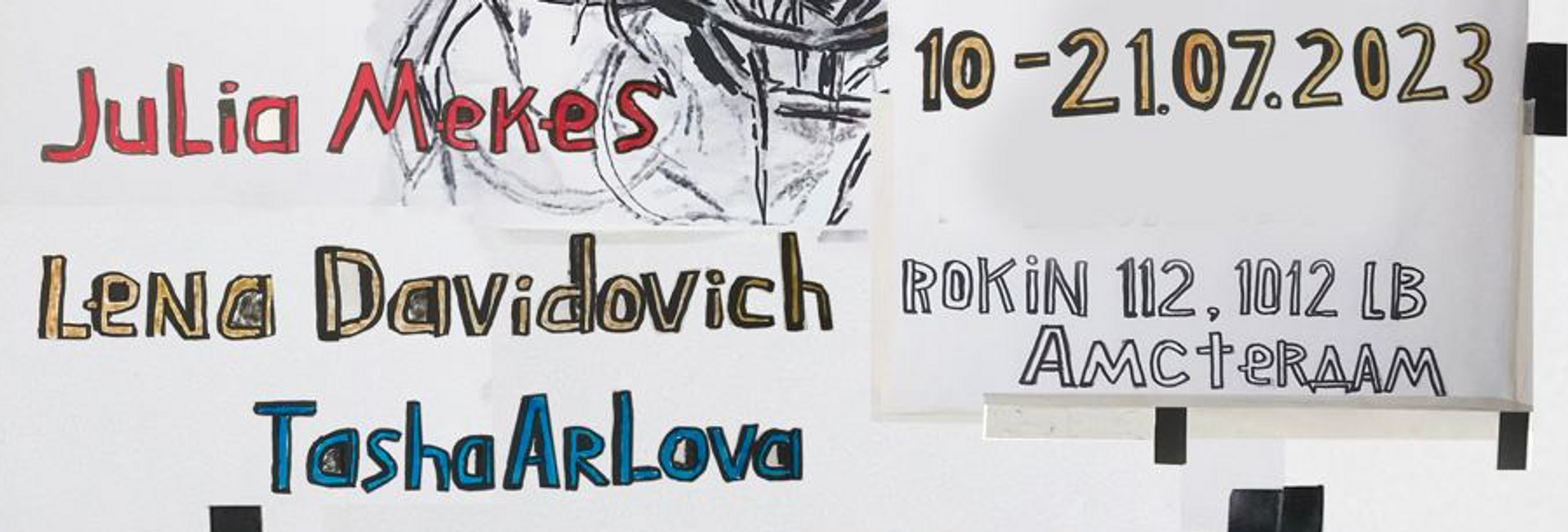 De tentoonstelling "Rooting Point" in Amsterdam.