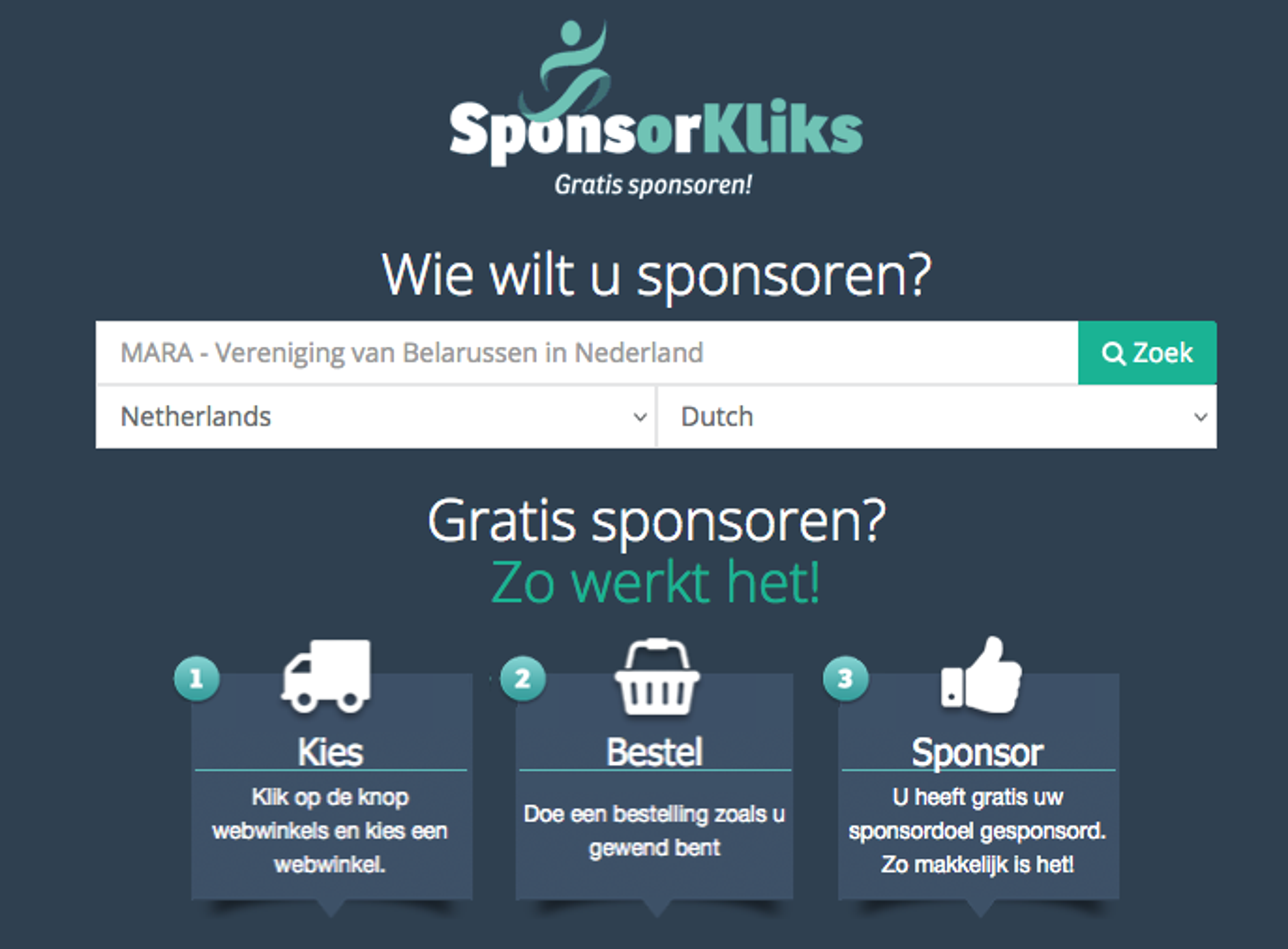 Sponsor Mara met SponsorKliks!