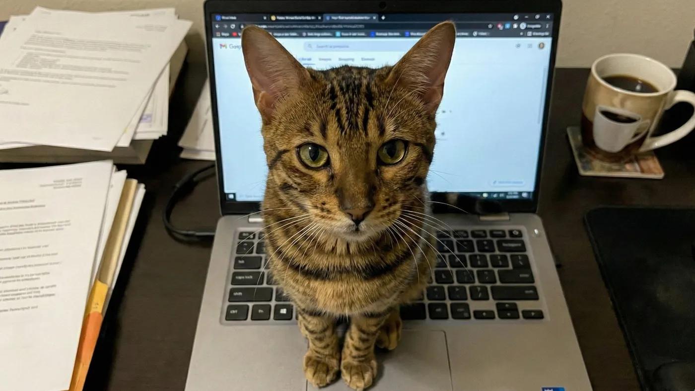 He follows me everywhere