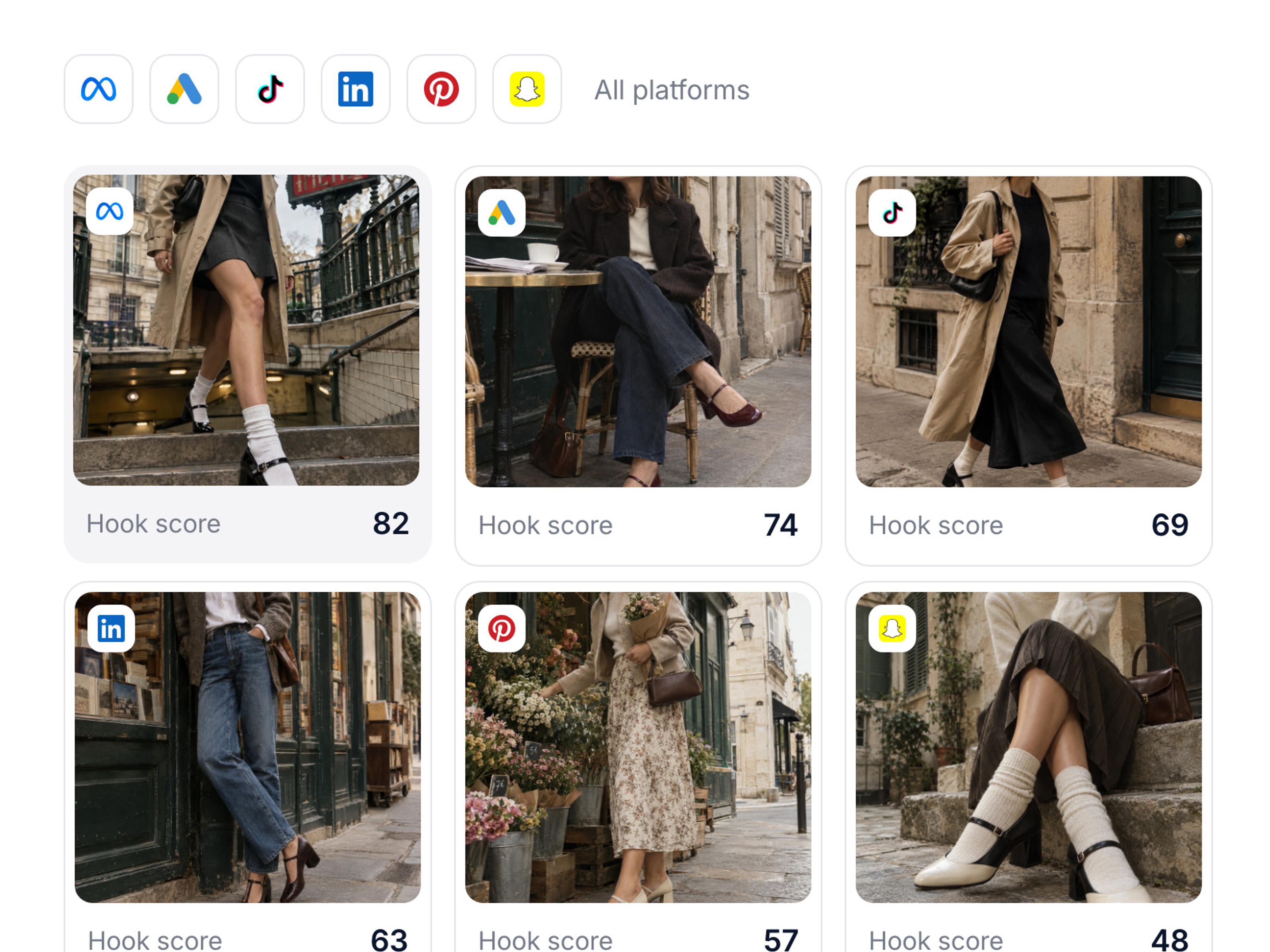 Every platform's ads in one view screenshot