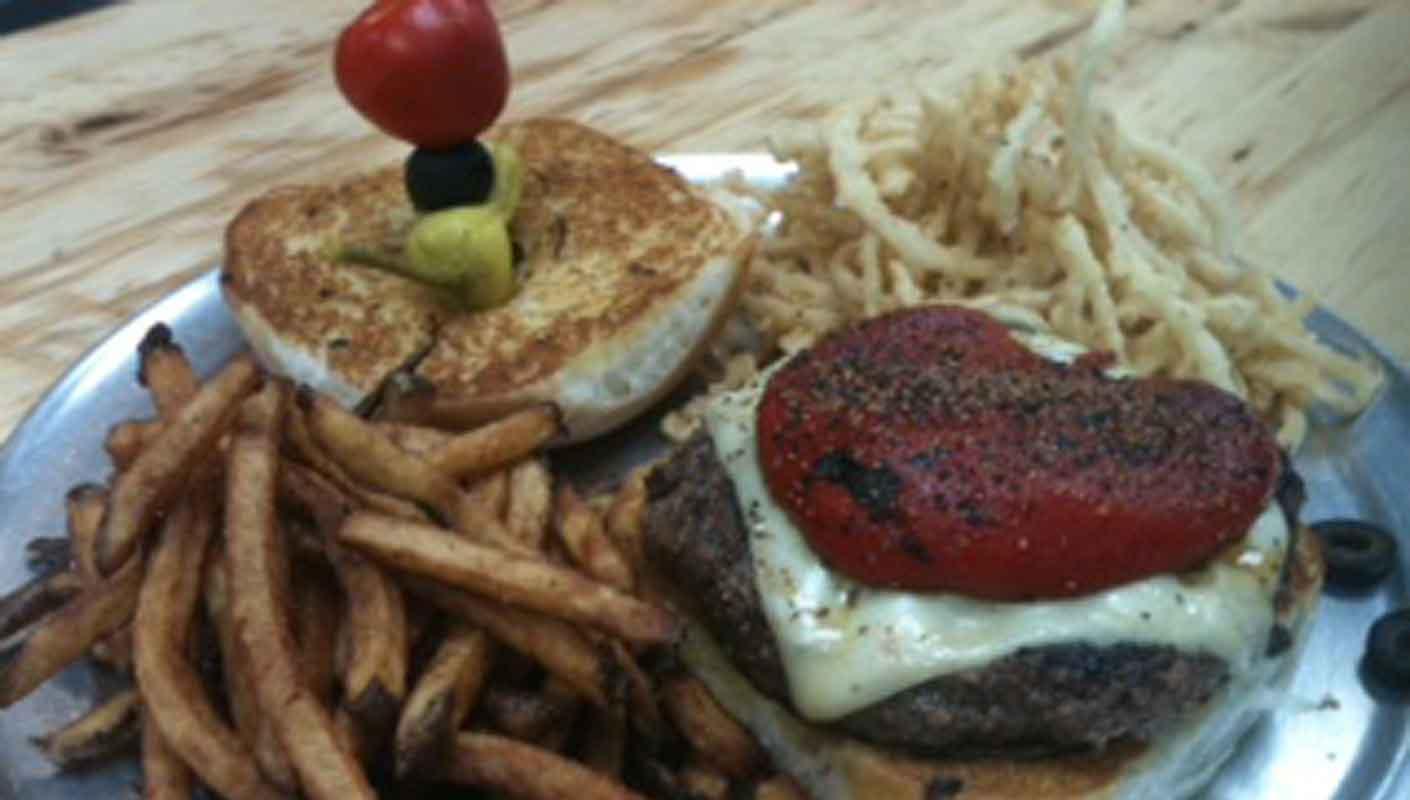 Roasted Red Pepper Burger