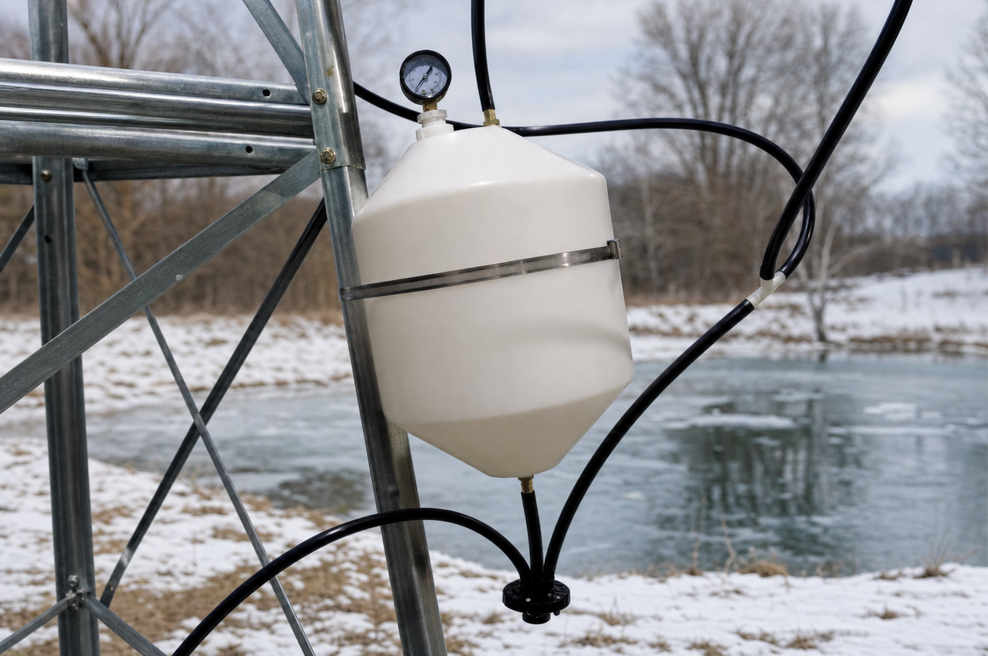 Close-up of a windmill aeration head