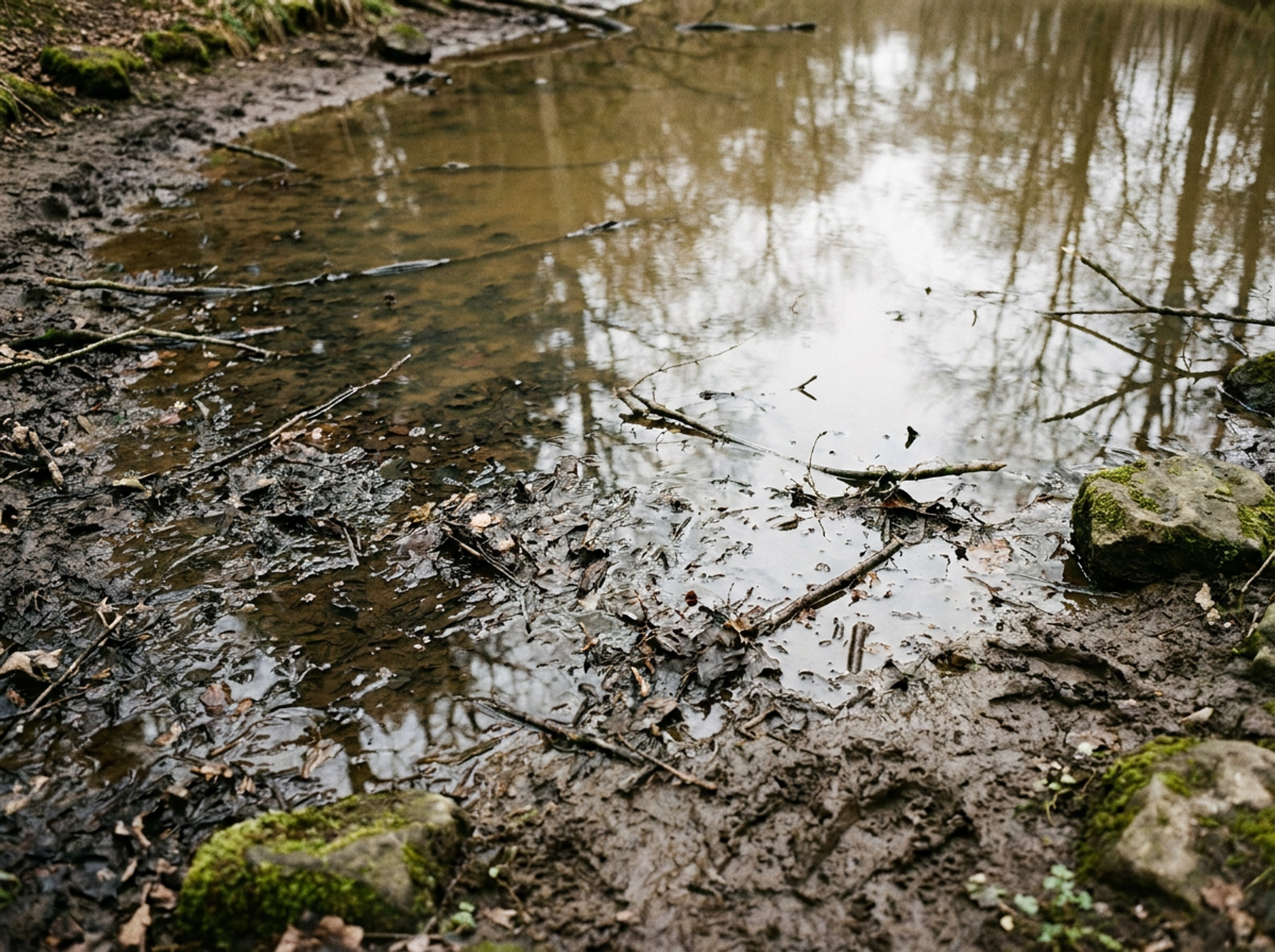 Muck and rotten-egg smell