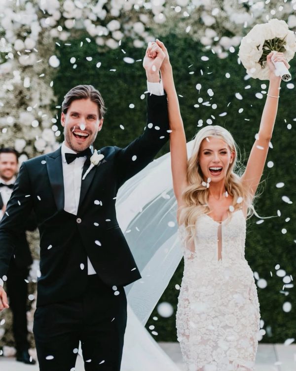 Haley Ferguson on her wedding day