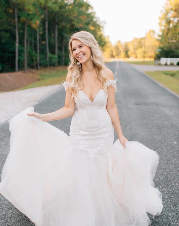 Stevie Anderson on her wedding day