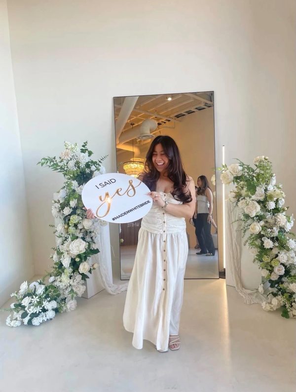 Stephanie Suresca on her wedding day