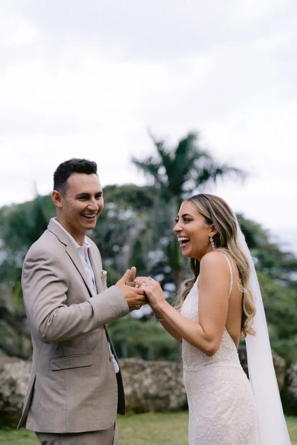 Alexandra Fike on her wedding day