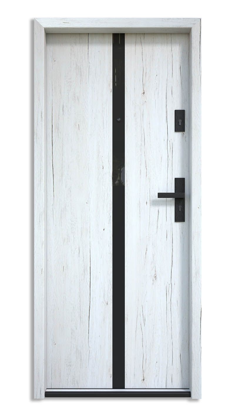 Bastion L-02 Białe Sanremo Czarny Lacobel kolor