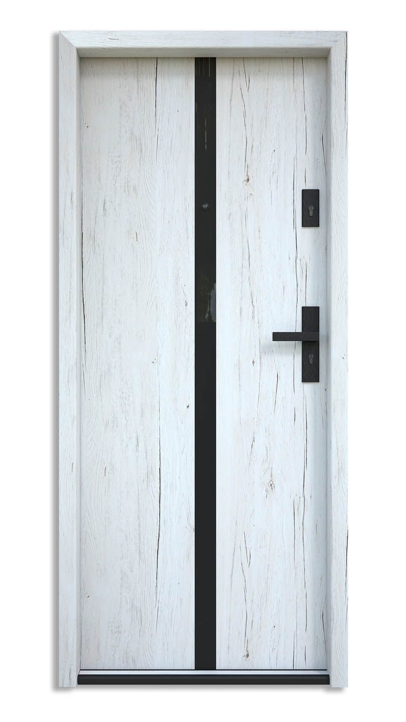 Bastion L-02 Białe Sanremo Czarny Lacobel