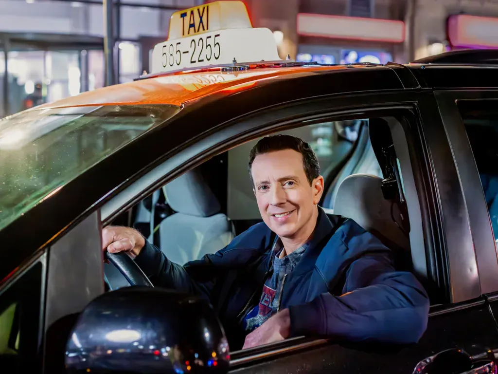 Adam Growe, Host of Cash Cab, Driving