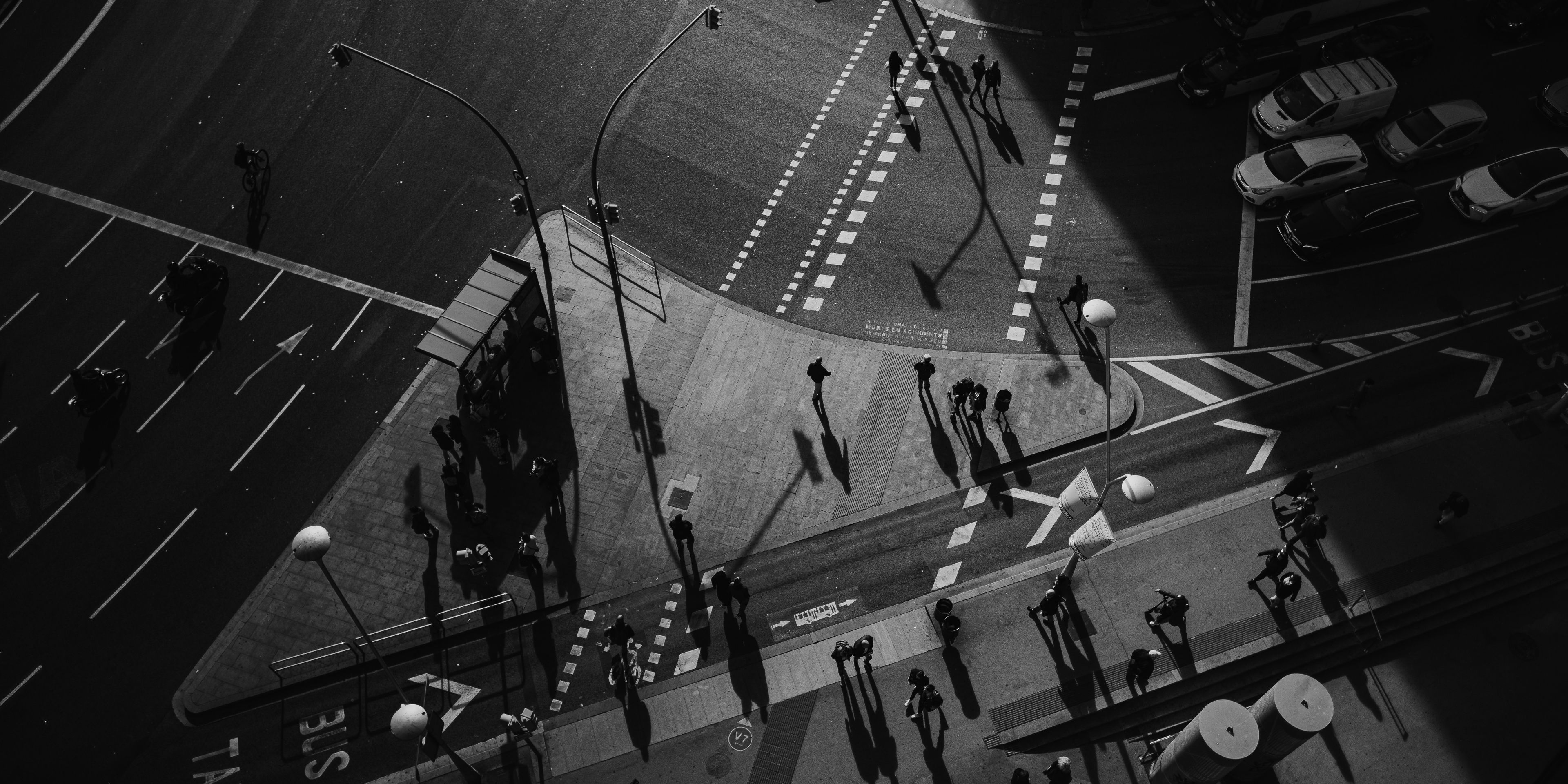 Pedestrians in Barcelona.