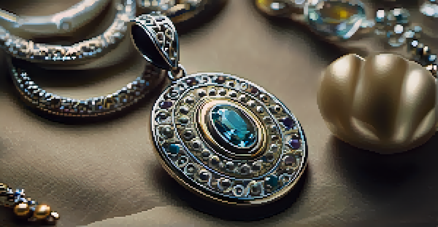 A detailed view of handmade jewelry crafted by local designers, emphasizing the artistry and uniqueness.