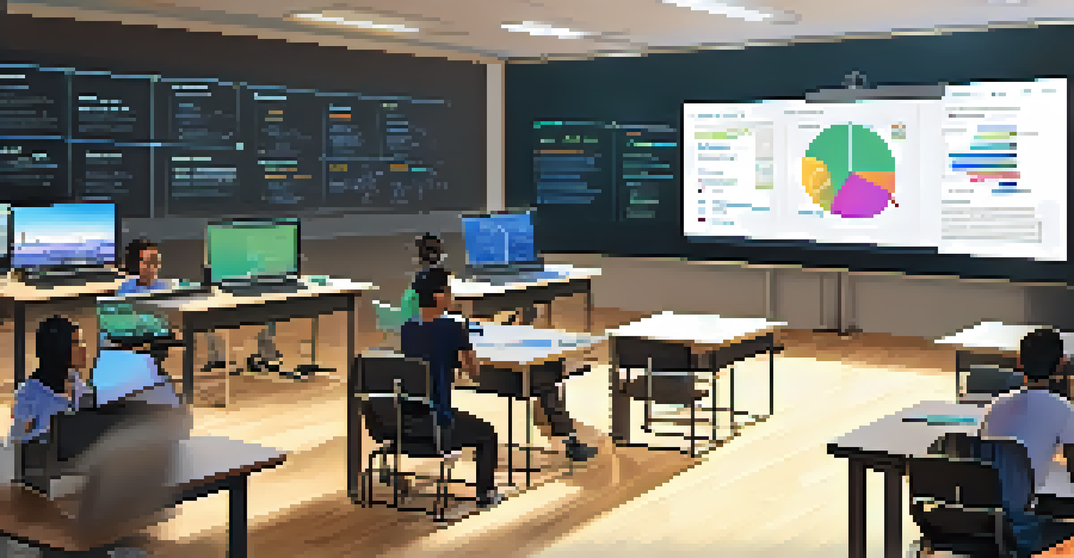 A classroom in Phoenix with young entrepreneurs participating in a coding workshop led by an instructor.