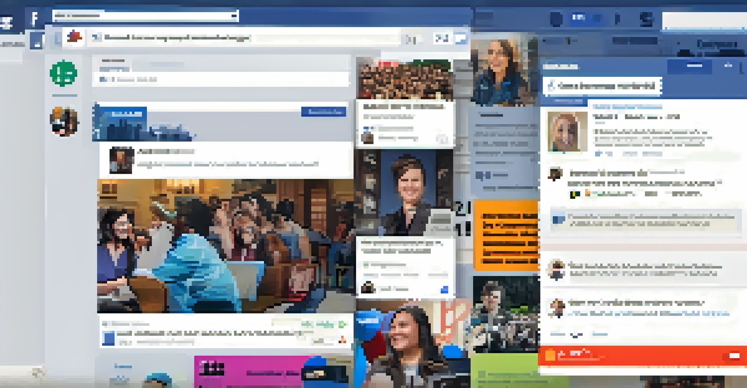 A computer screen displaying a social media page focused on community events and advocacy.