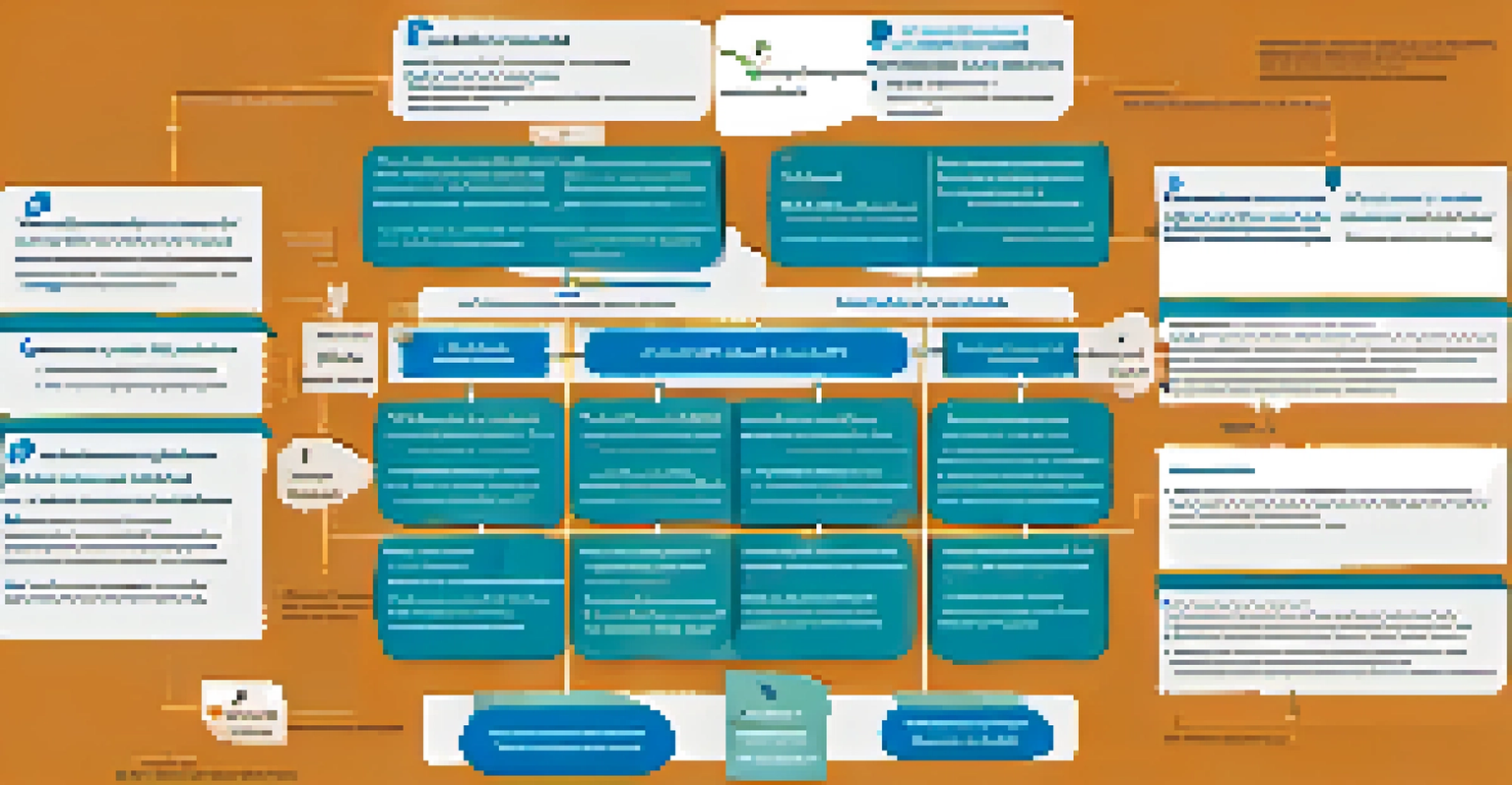 An infographic depicting the accreditation process as a flowchart with icons and text describing each step, set against a soft blue background.