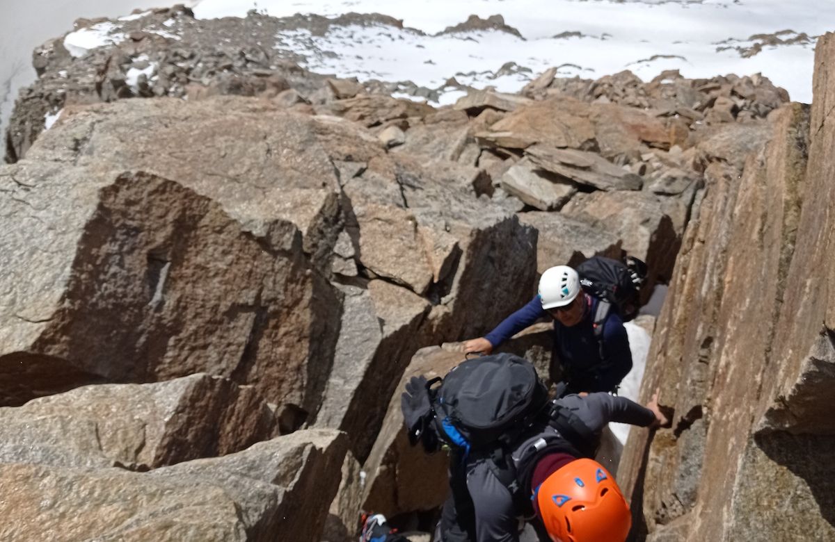Punta Giordani 4046m - Cresta del Soldato