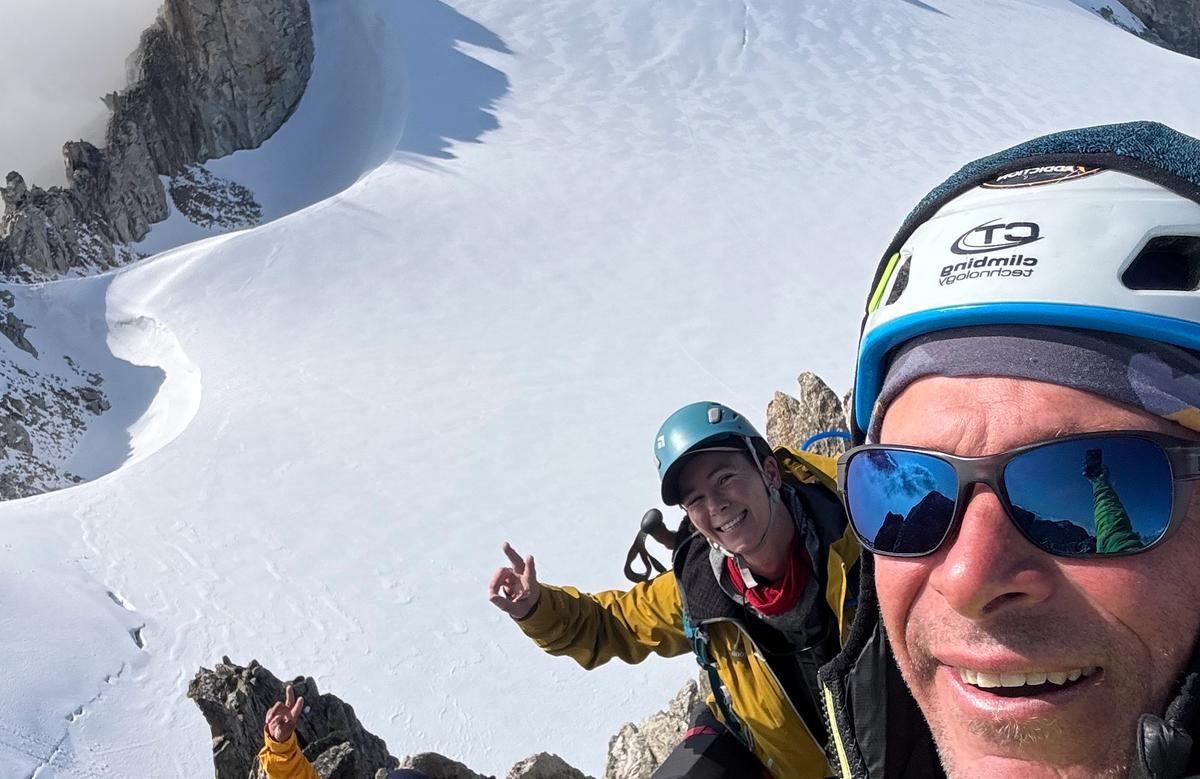 Aiguille Marbrée - 3535m & Aiguille d'Entrevès - 3604m