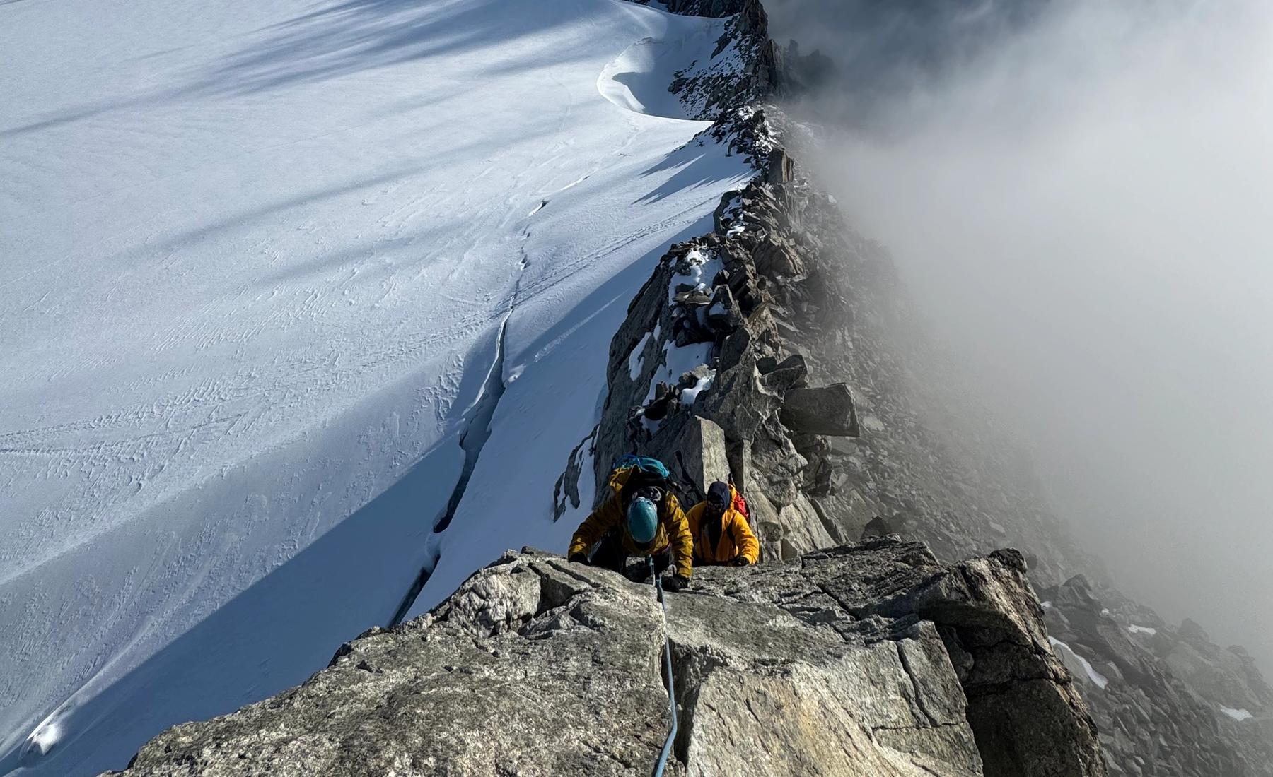 Aiguille Marbrée - 3535m & Aiguille d'Entrevès - 3604m