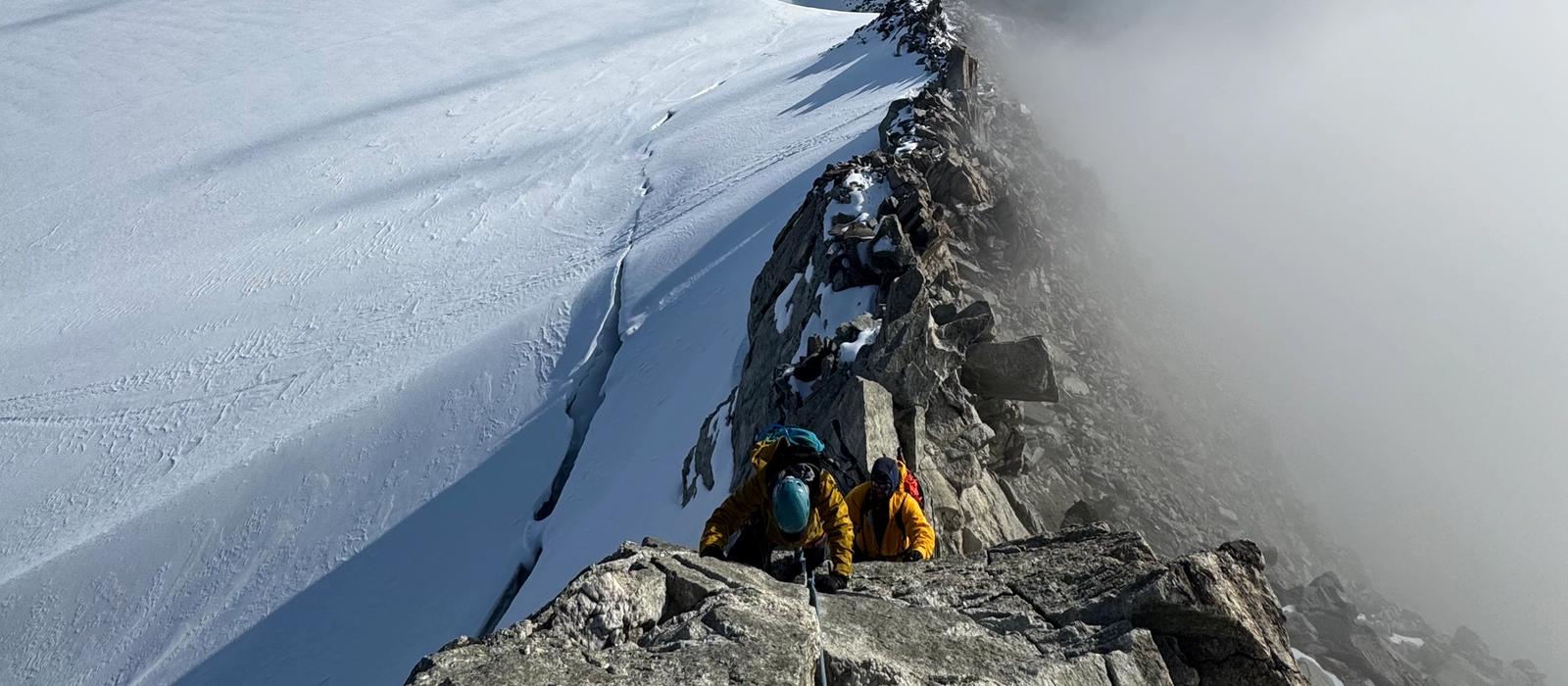 Aiguille Marbrée - 3535m & Aiguille d'Entrevès - 3604m