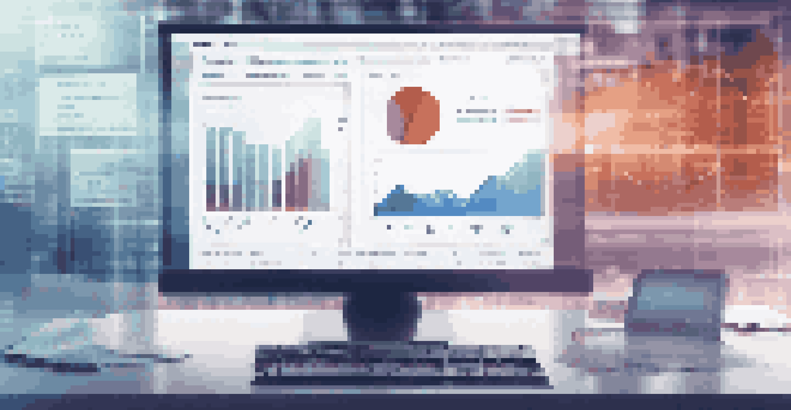 A close-up of a computer screen showing a digital API gateway interface with graphs and analytics in a modern office setting.