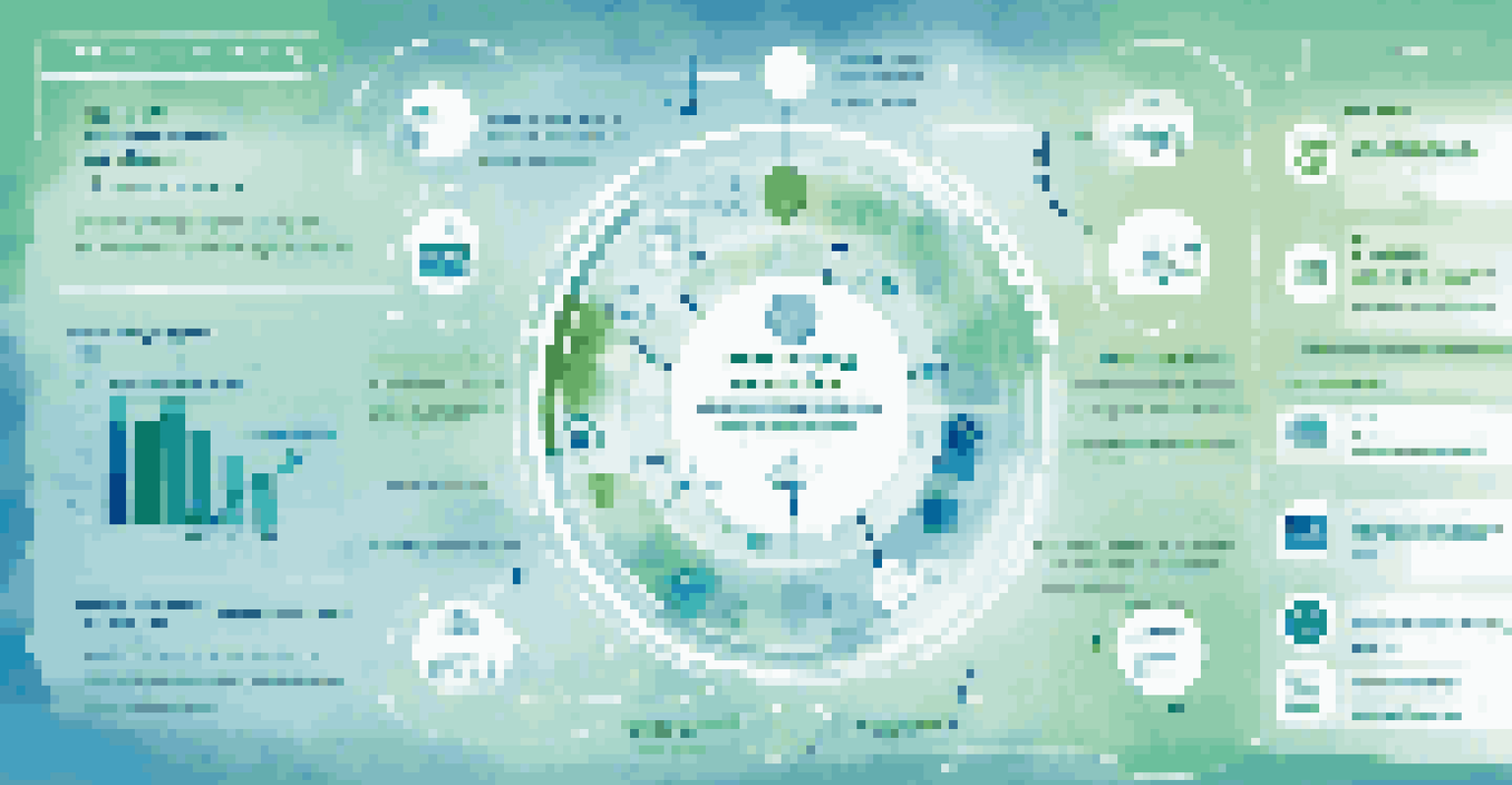 An infographic illustrating predictive analytics in retail, showcasing data charts and customer behavior patterns.