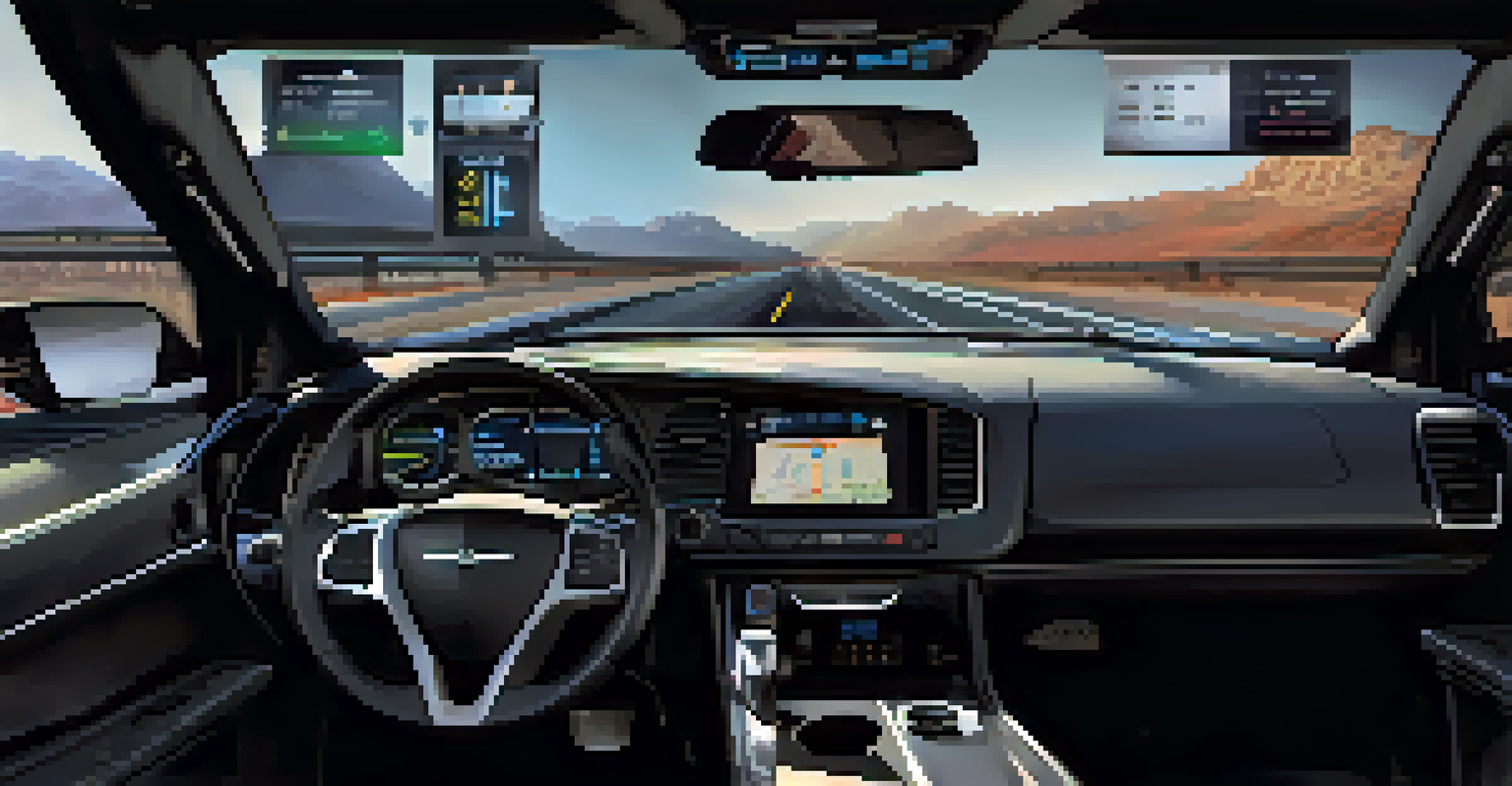 A close-up view of a GPS device showing real-time vehicle data, emphasizing modern transportation technology.