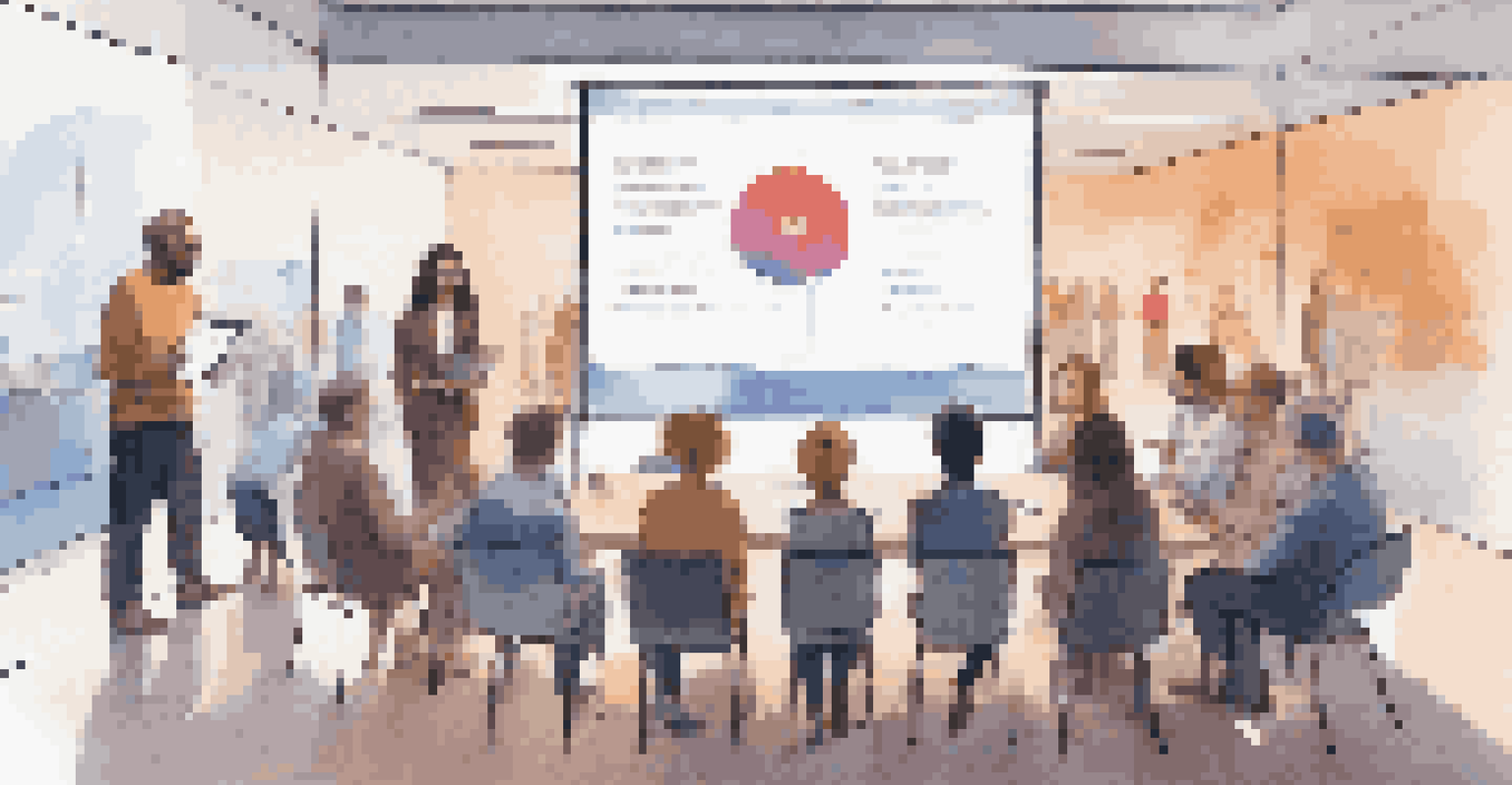 A diverse group of people in an educational setting, discussing informed consent in digital identity verification.