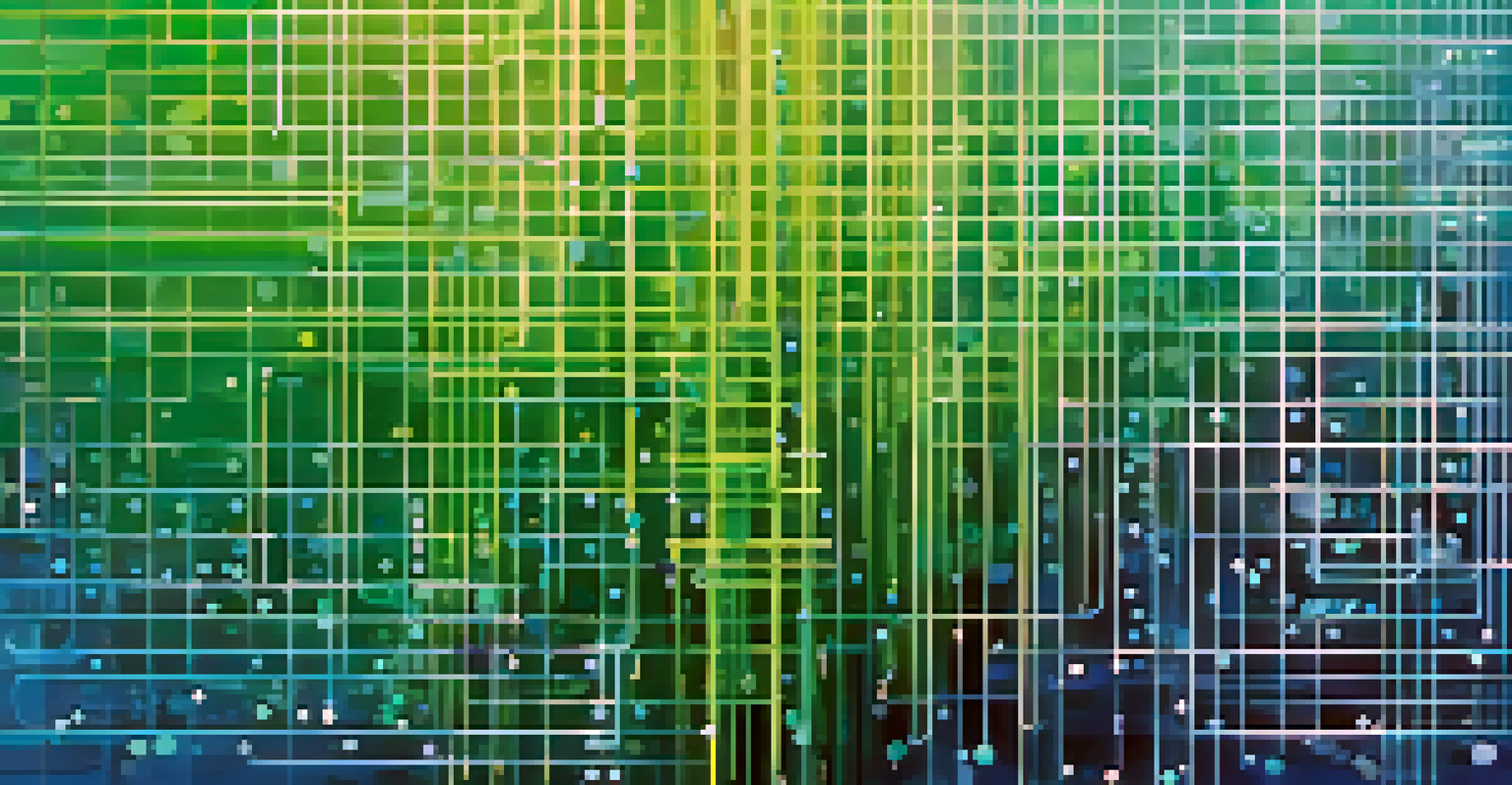 An abstract digital representation of data stewardship with flowing binary code and vibrant data visualizations against a blue-green gradient background.