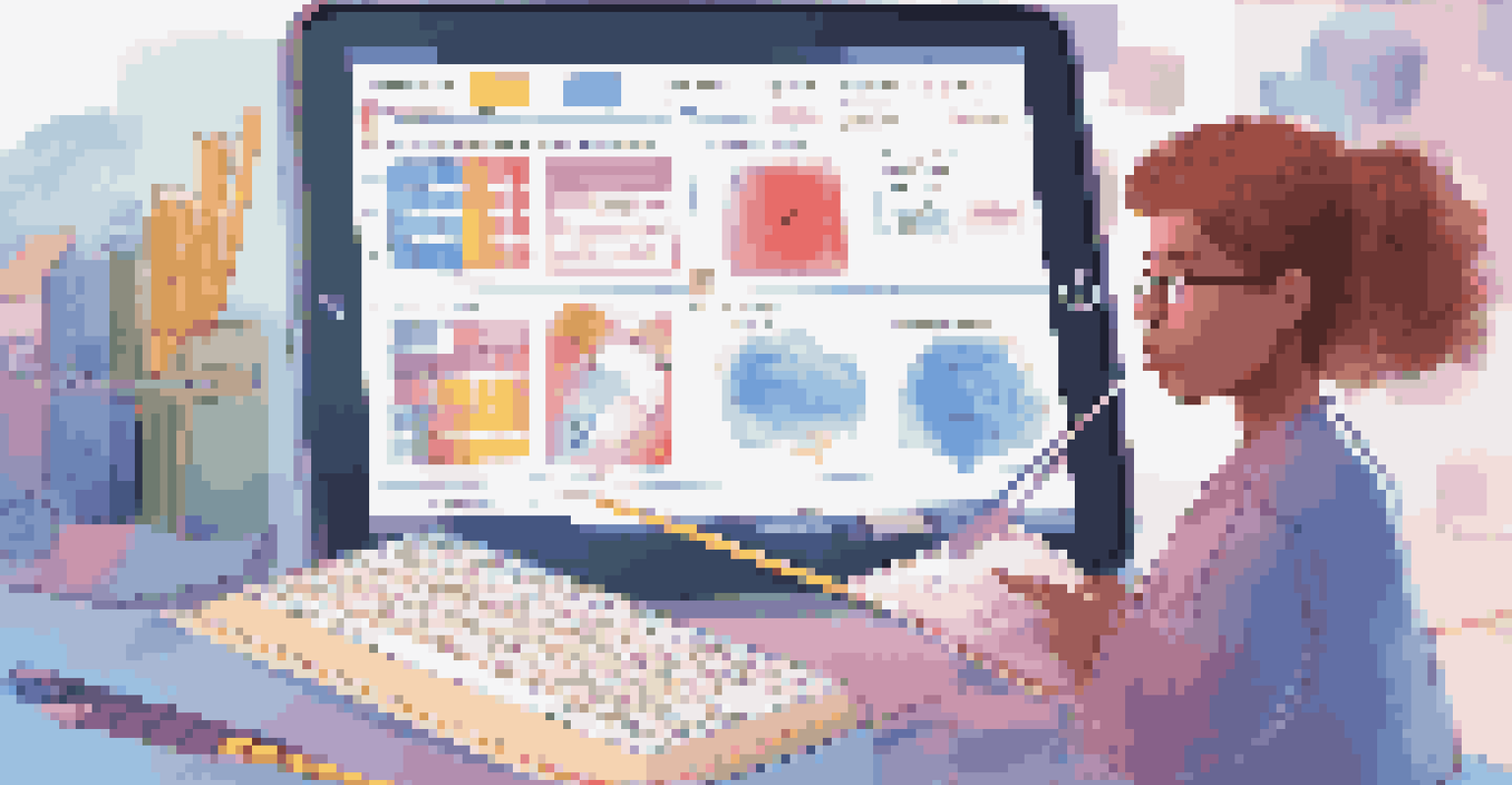 An illustration of an AI tool interface on a tablet showing a personalized study schedule with colorful task blocks.