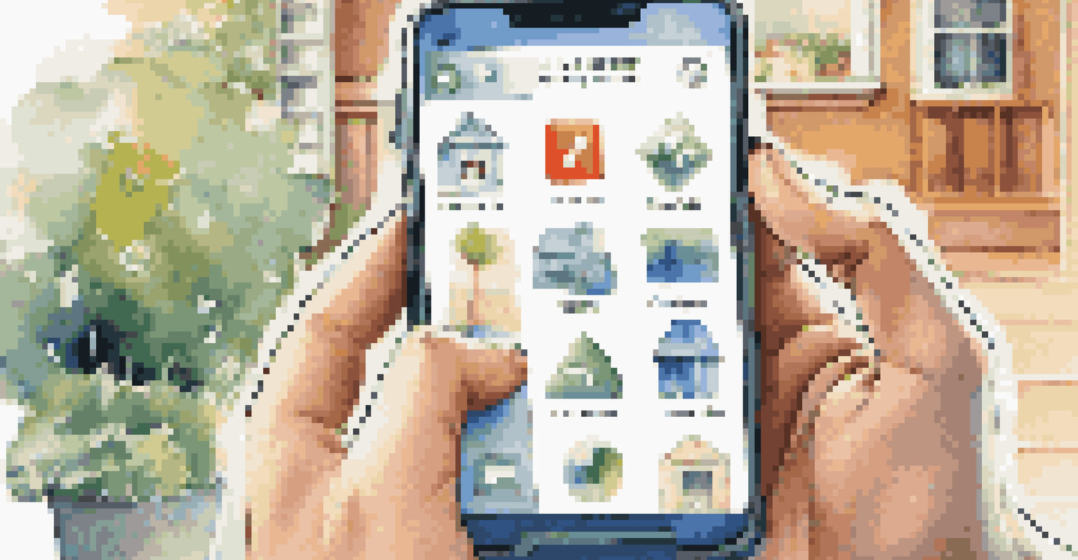 A close-up of a person thoughtfully using a smartphone in a home setting, focusing on app icons related to data collection.