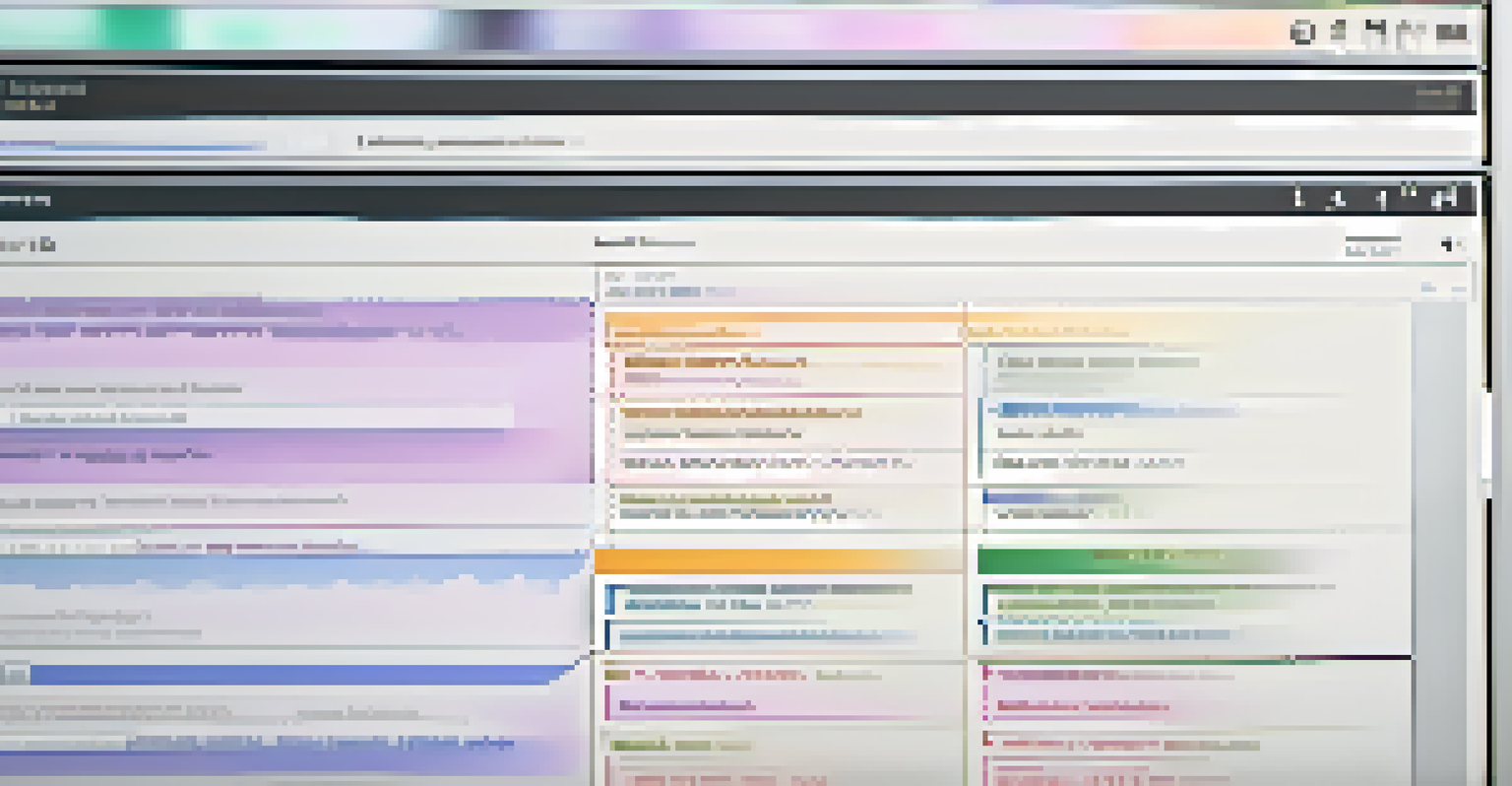 A close-up view of a digital file management interface showcasing organized documents and metadata.
