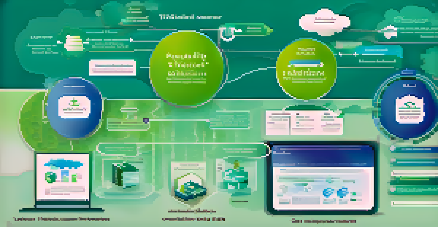 An infographic illustrating the benefits of virtualization in IT, featuring icons for cost savings, scalability, and remote work against a gradient background.