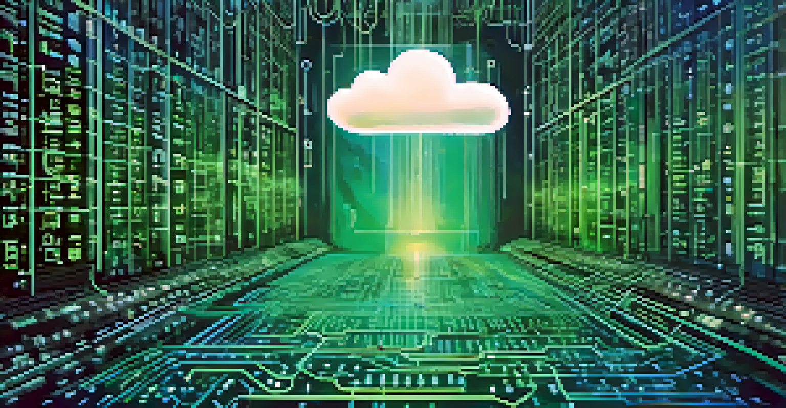 An abstract digital fortress made of code and locks, surrounded by data symbols, representing technology and compliance with a high-tech color scheme.
