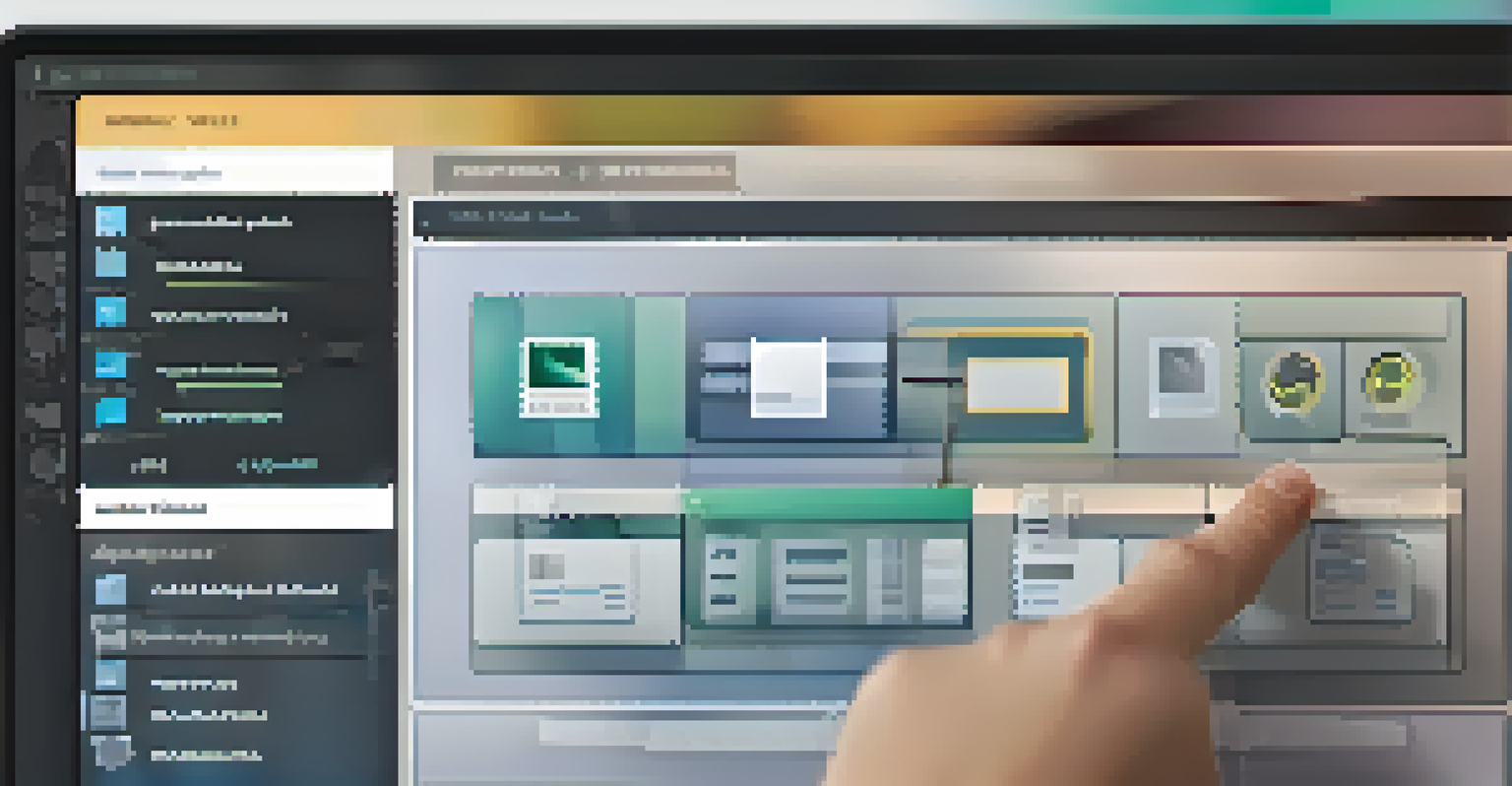 A close-up of a hand adjusting user permissions on a computer screen with various roles displayed.