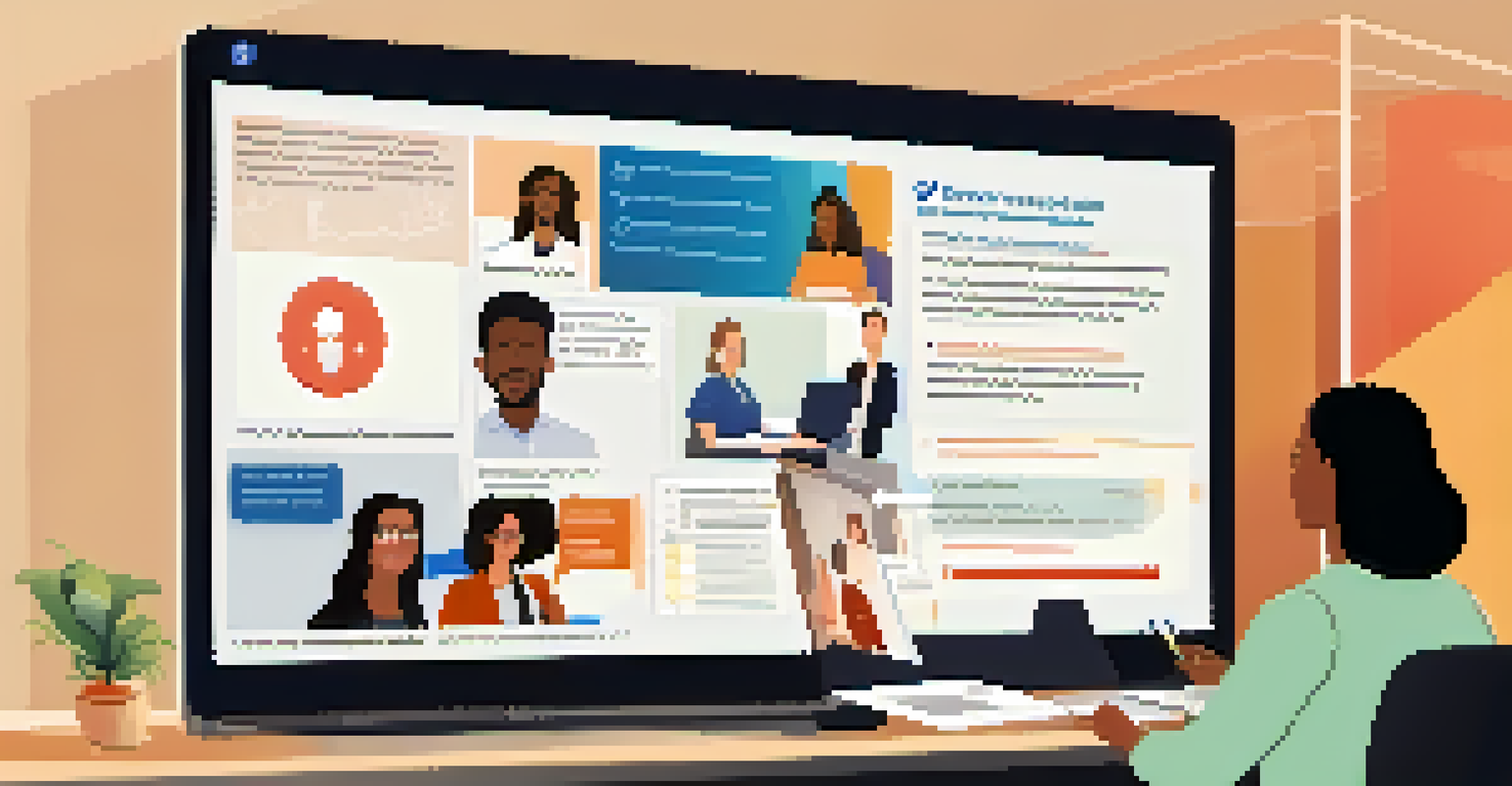 Diverse participants in an online webinar about user privacy, with a facilitator and engaging presentation on screen.