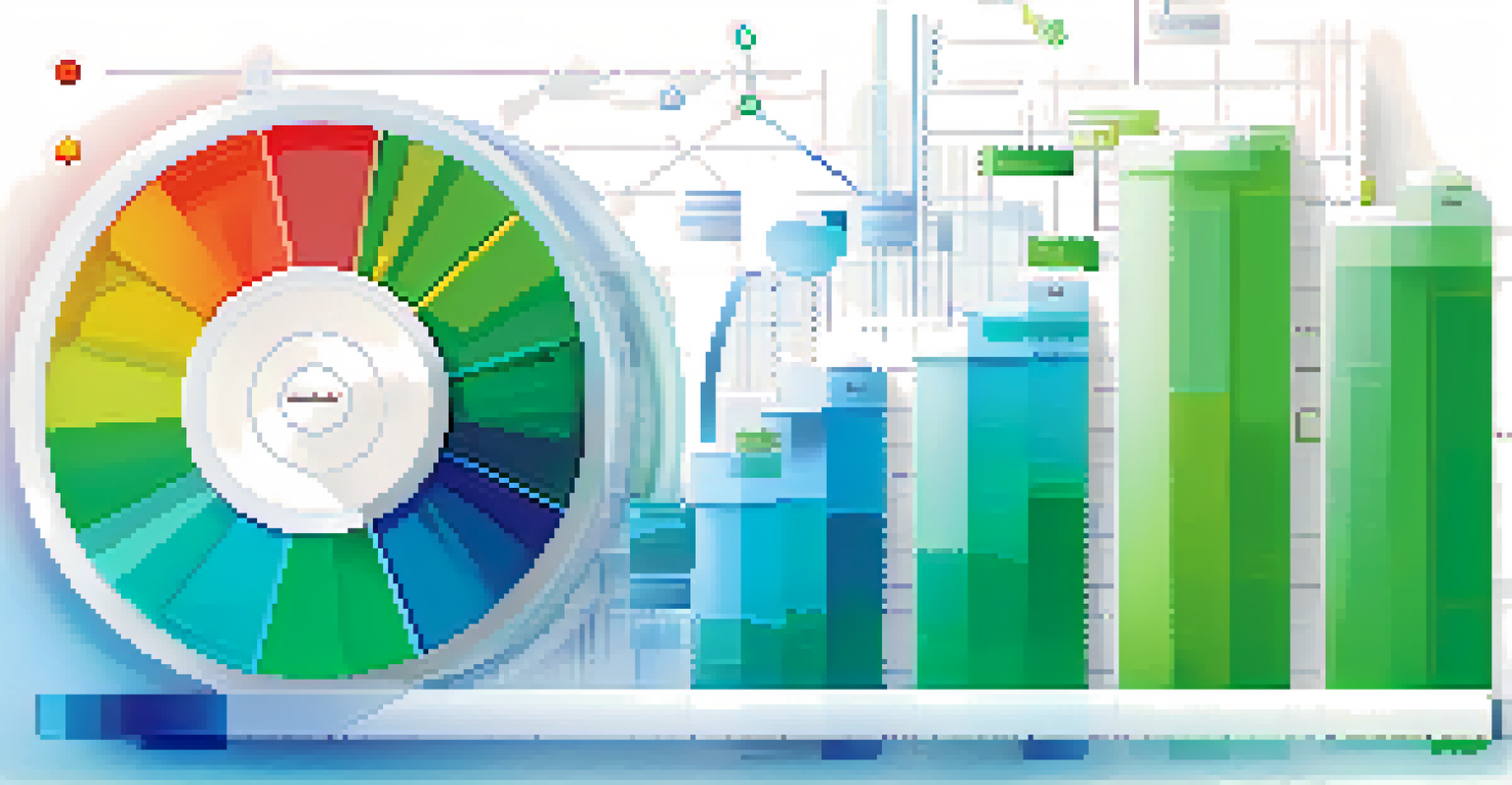 An abstract representation of e-commerce customer behavior analysis with colorful data visualizations.