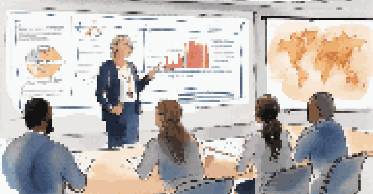 A school administrator leading a cybersecurity training session for educators.