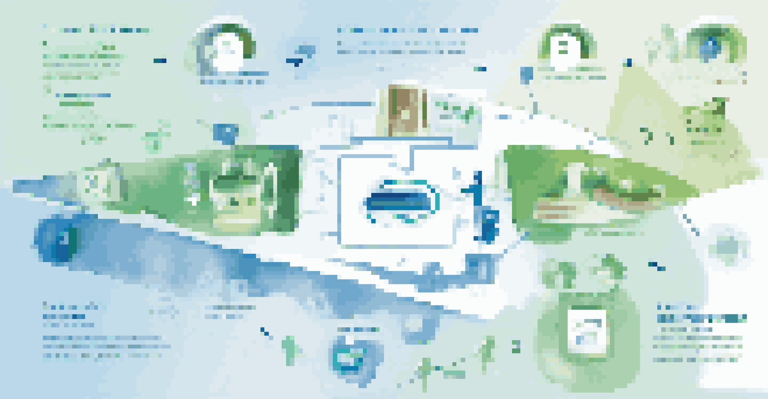 An infographic showing the integration of mobile payments in business systems with icons and arrows.