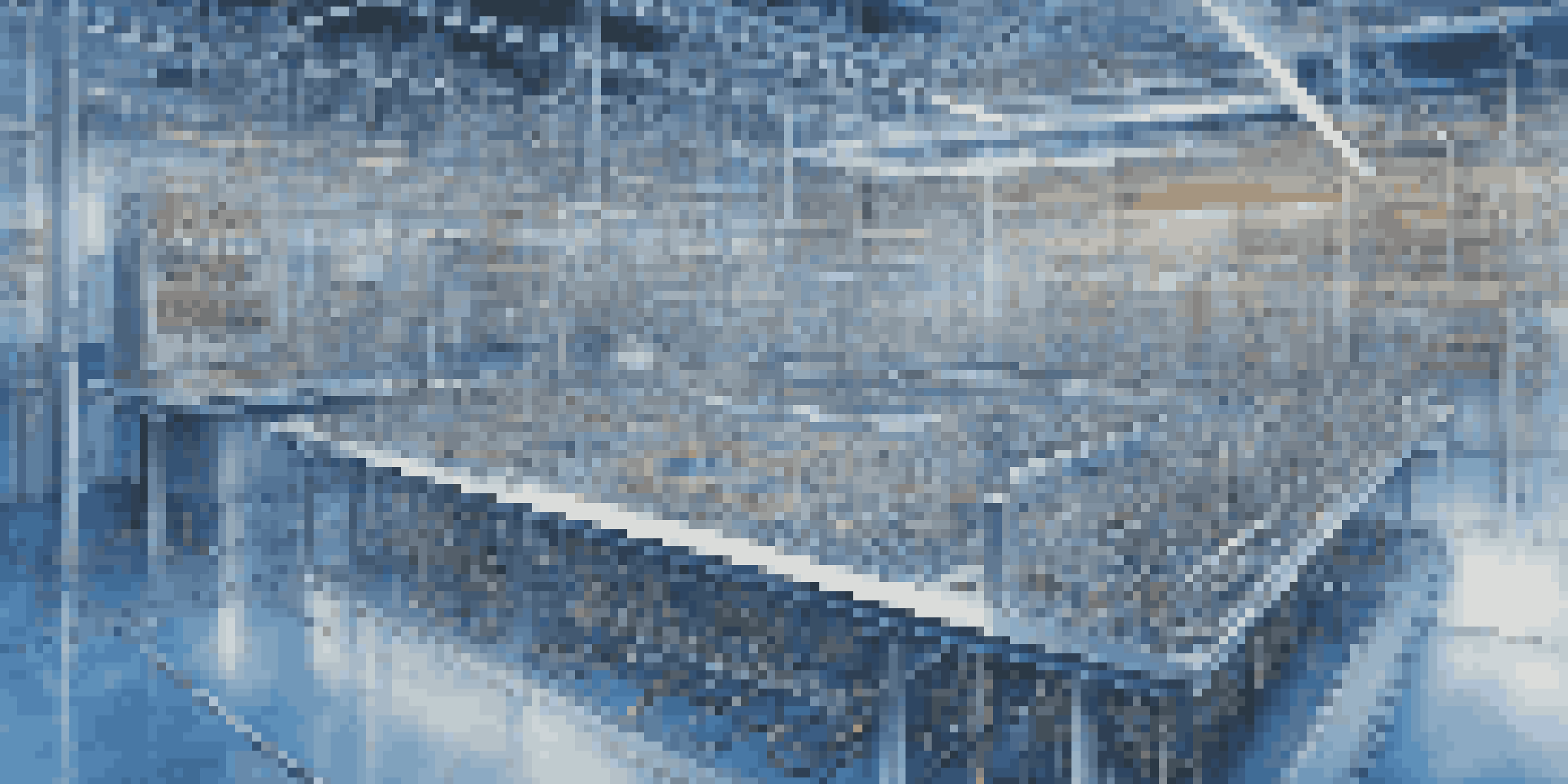 A close-up view of a superconducting qubit setup with detailed circuits and components in a laboratory.