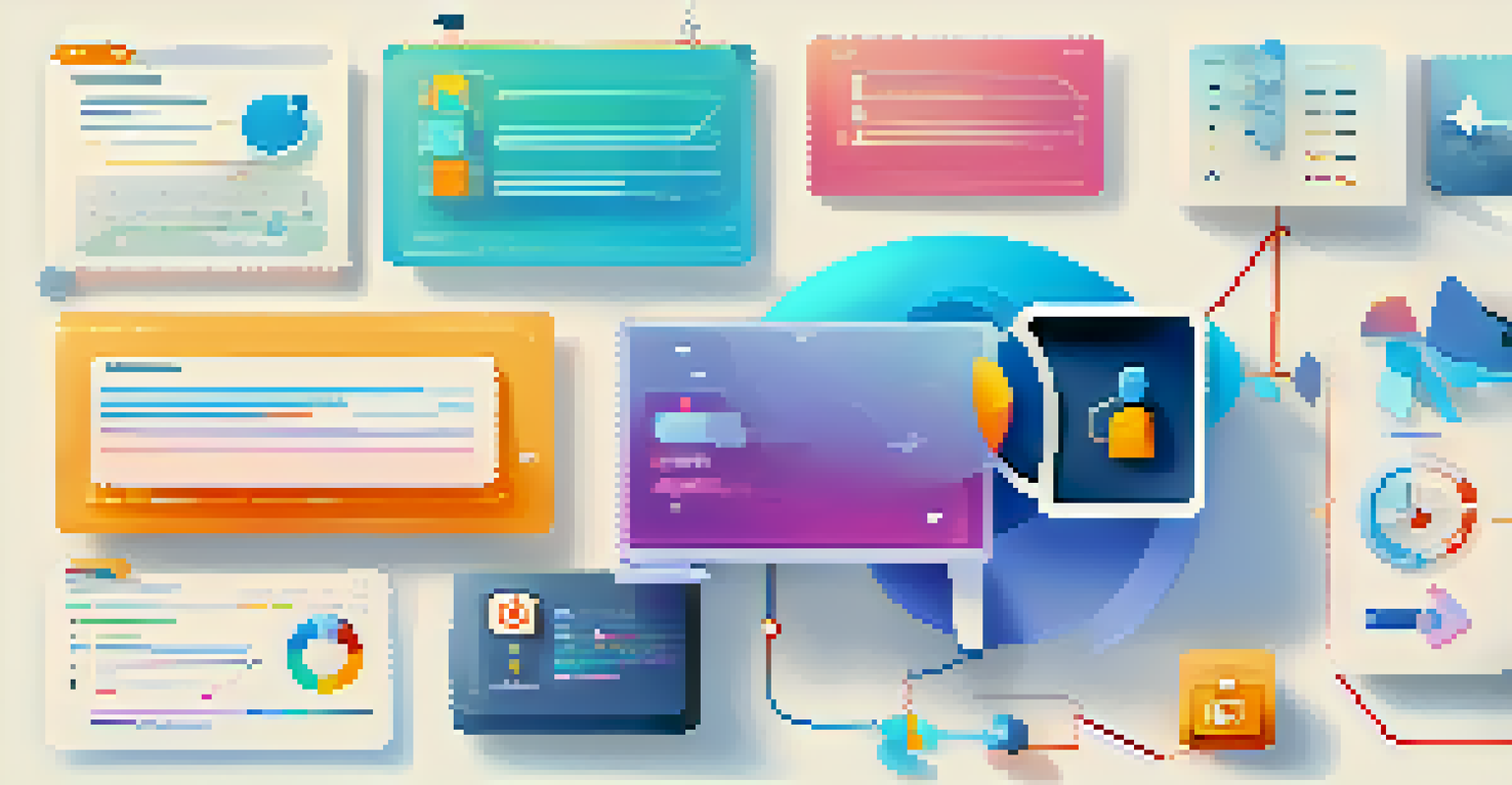 An infographic showing icons of various SaaS tools for remote work on a colorful gradient background.
