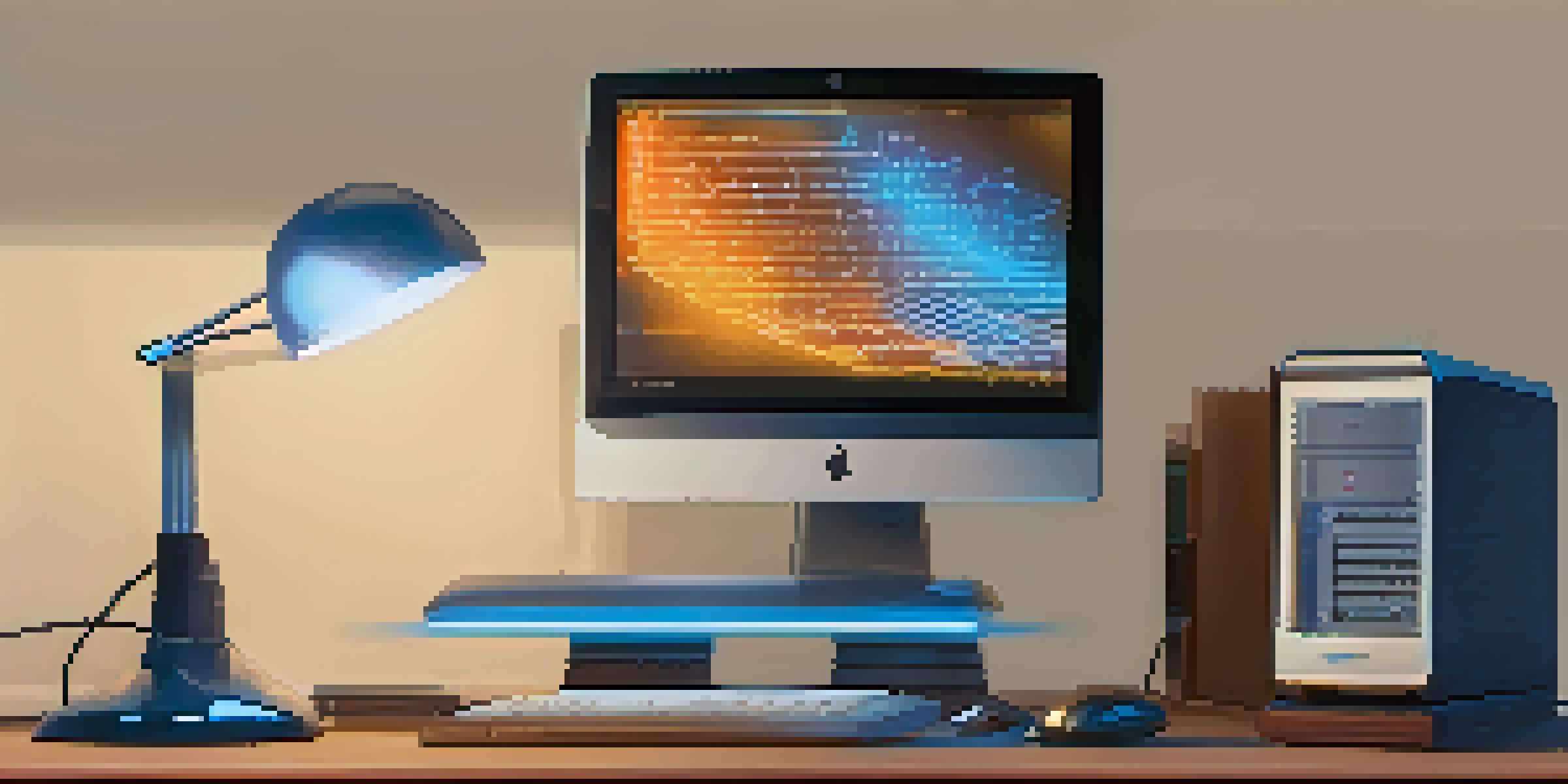 A split-screen image comparing classical computing with a vintage computer setup on the left and a modern quantum computer on the right, highlighting the contrast between the two technologies.